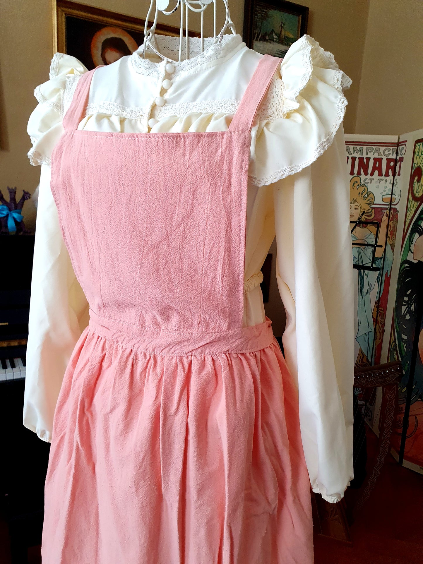 The Darling Apron In Light Pink - One Size