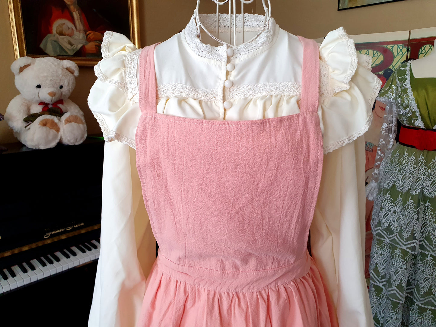 The Darling Apron In Light Pink - One Size