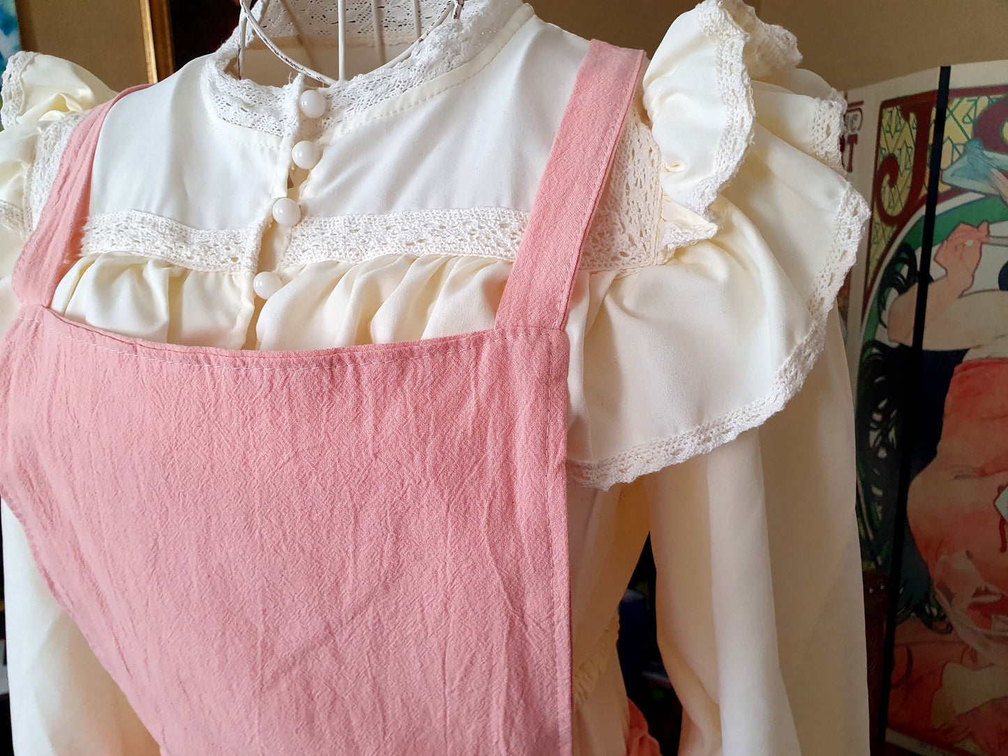 The Darling Apron In Light Pink - One Size