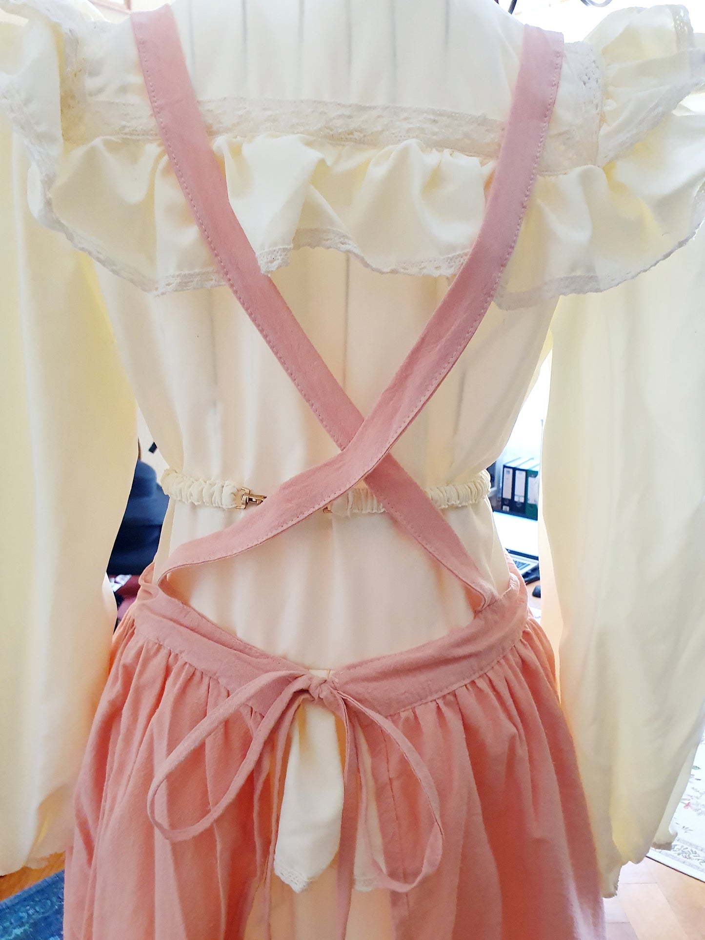 The Darling Apron In Light Pink - One Size