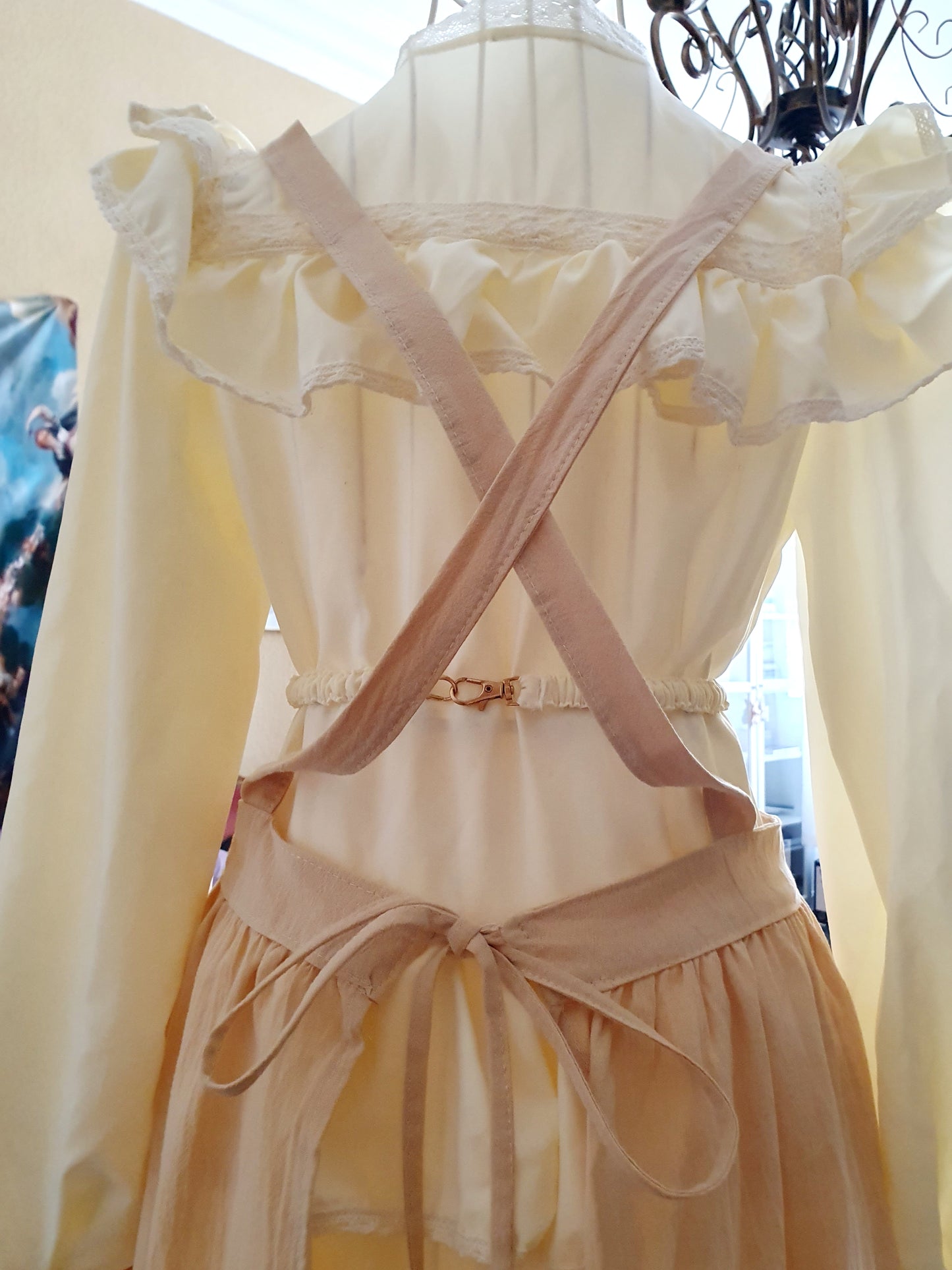 The Darling Apron in Beige - One Size