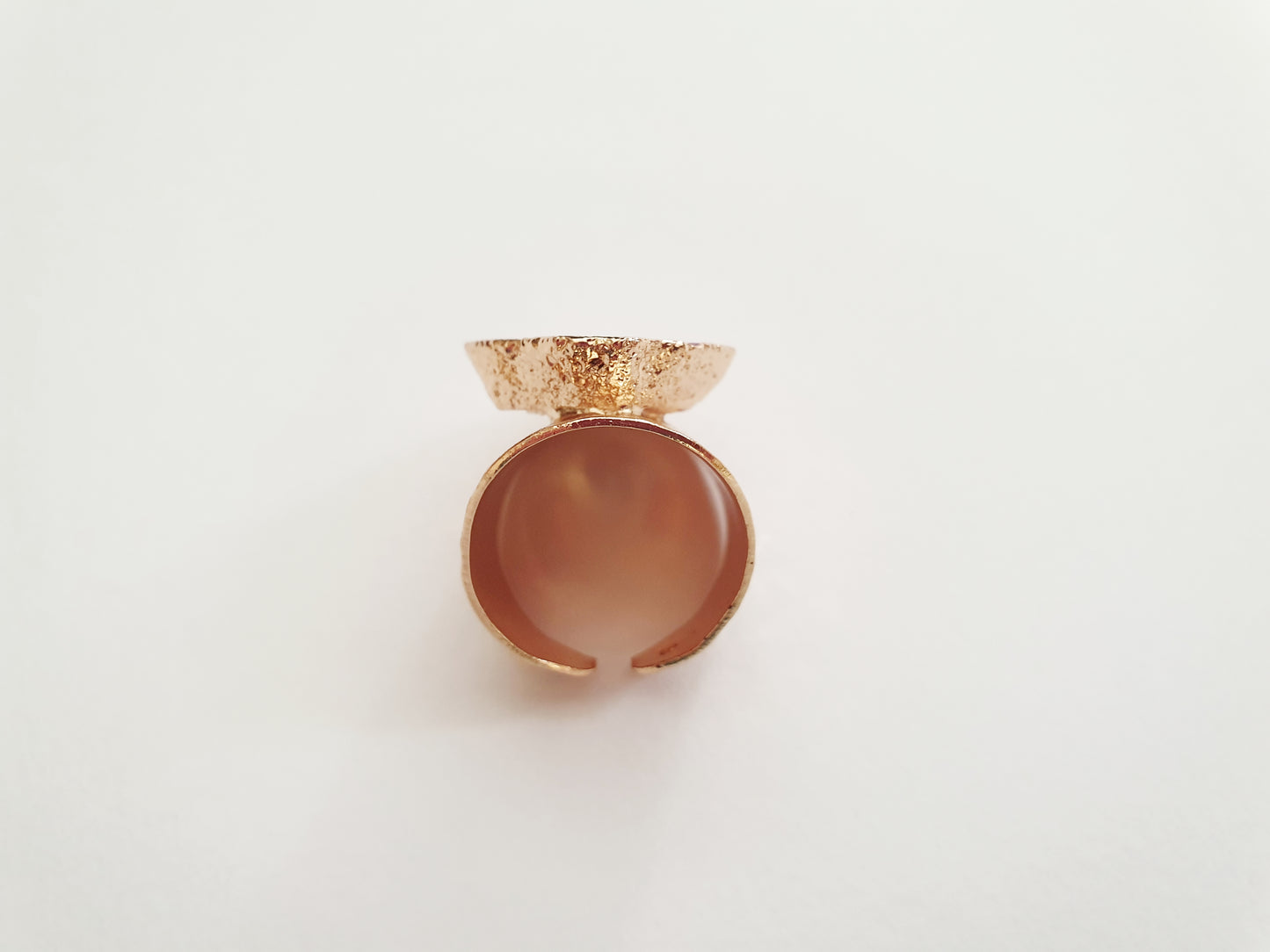 The Luxurious Pink Geode Ring