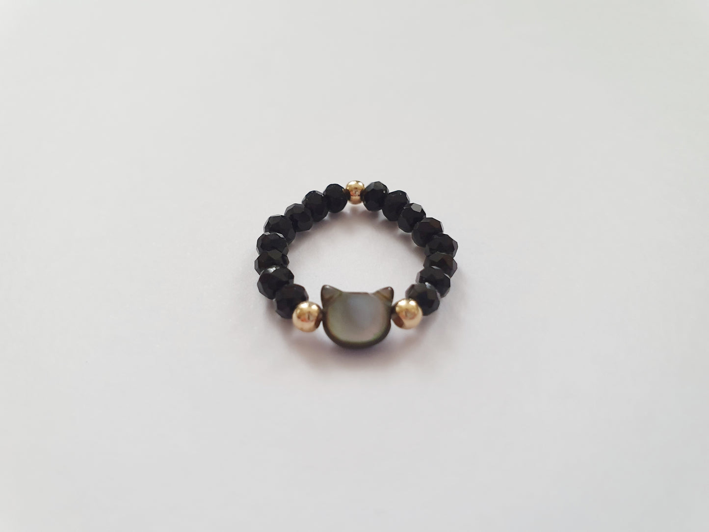 The Obsidian Cat Ring