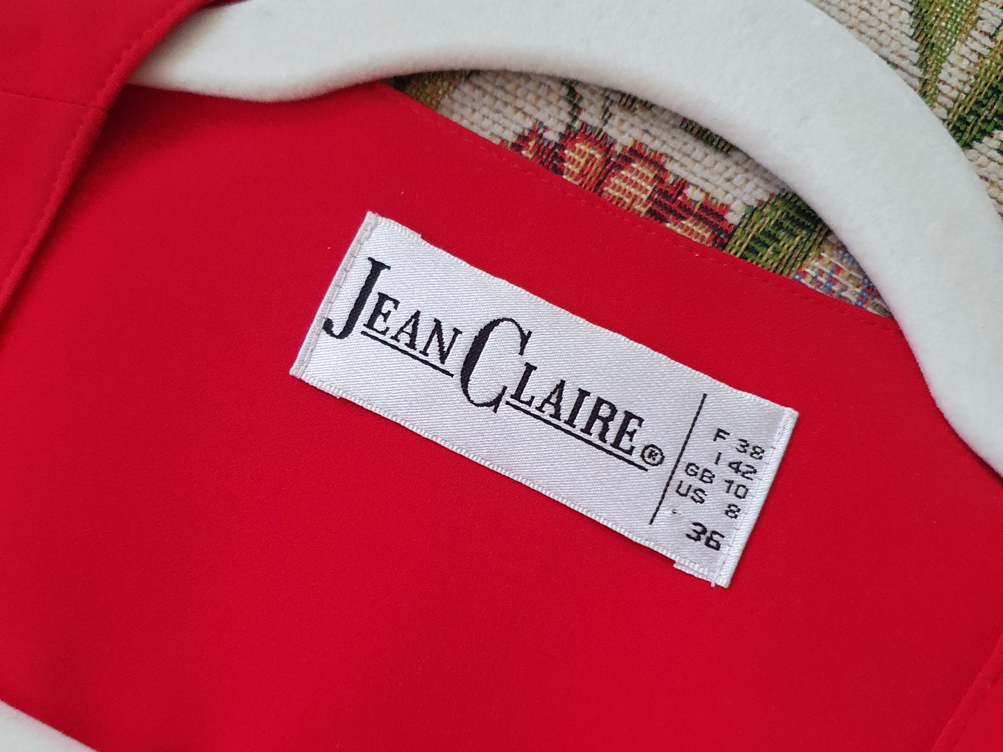 Authentic Vintage Red Jean Claire Long Blazer In Size S