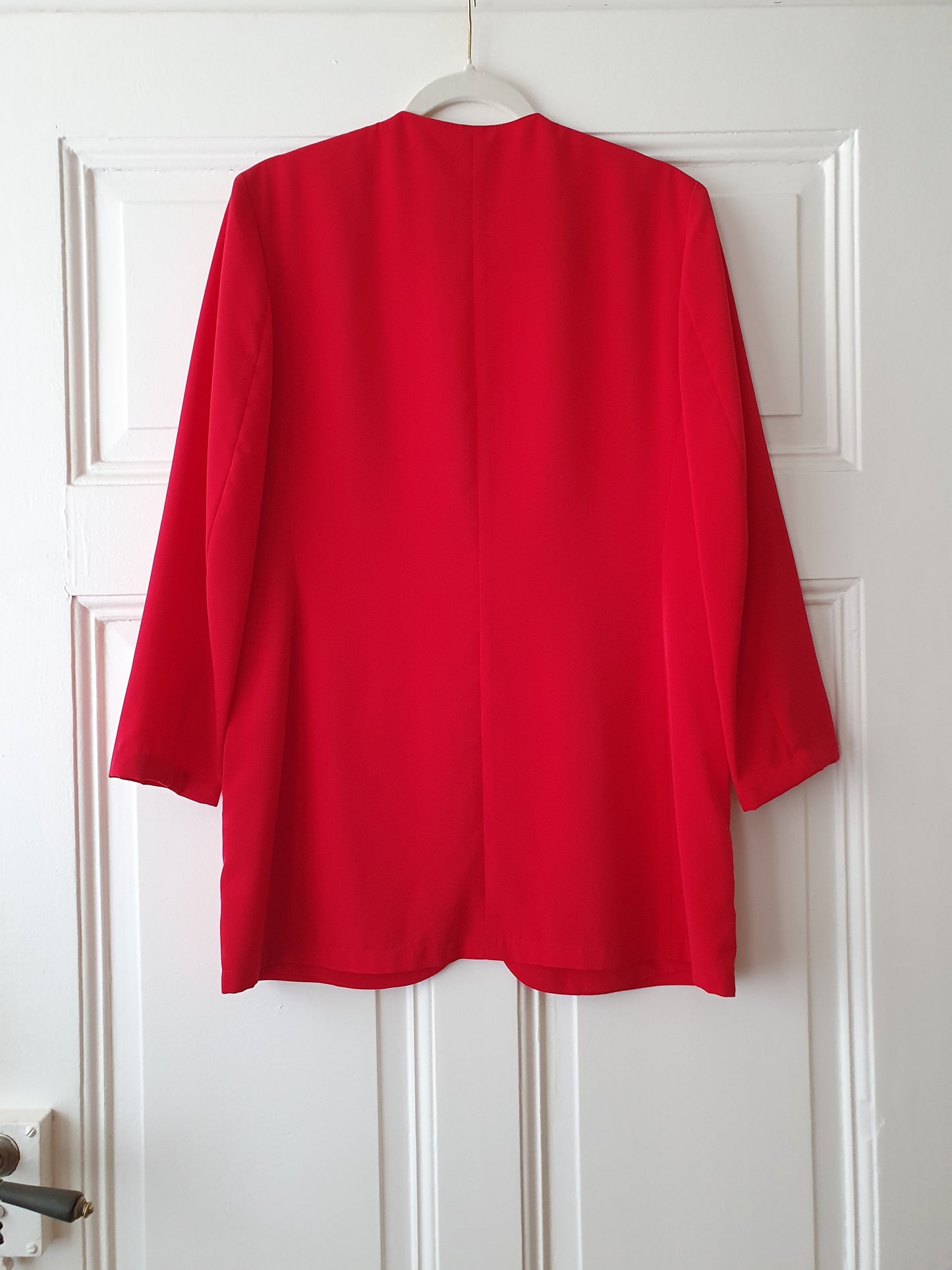 Authentic Vintage Red Jean Claire Long Blazer In Size S