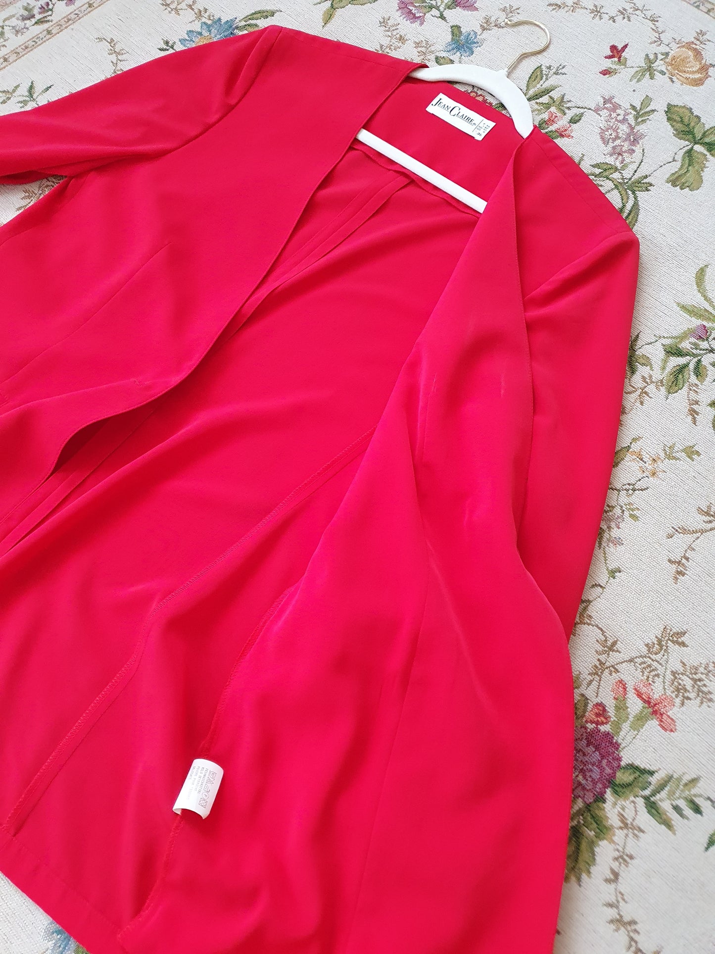 Authentic Vintage Red Jean Claire Long Blazer In Size S