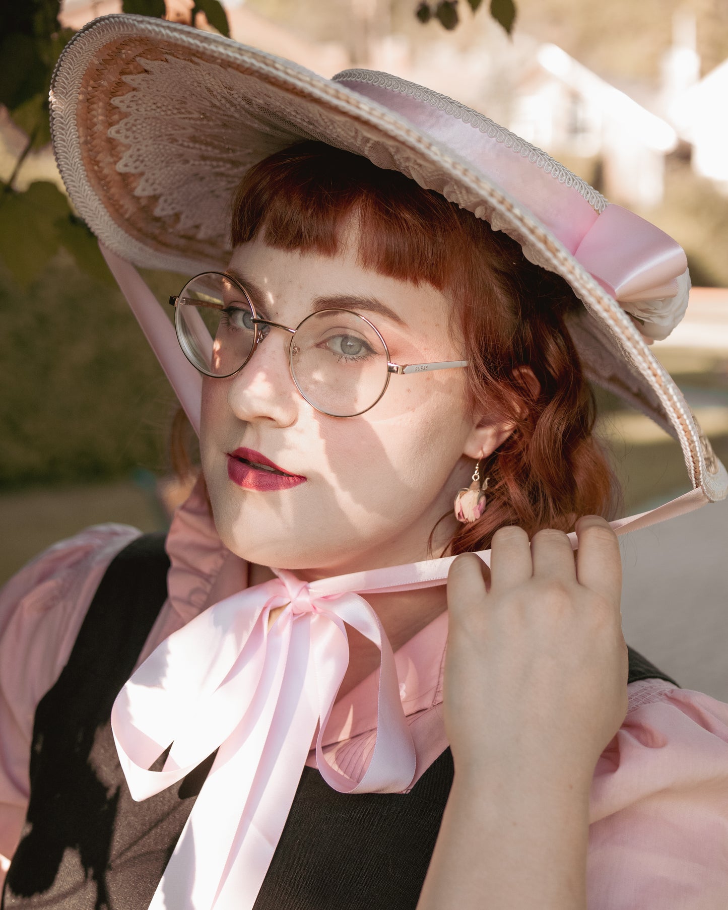 The Rose Dream Bonnet in Pink