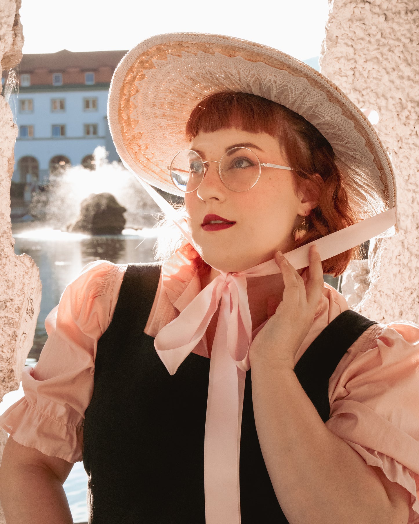 The Rose Dream Bonnet in Pink