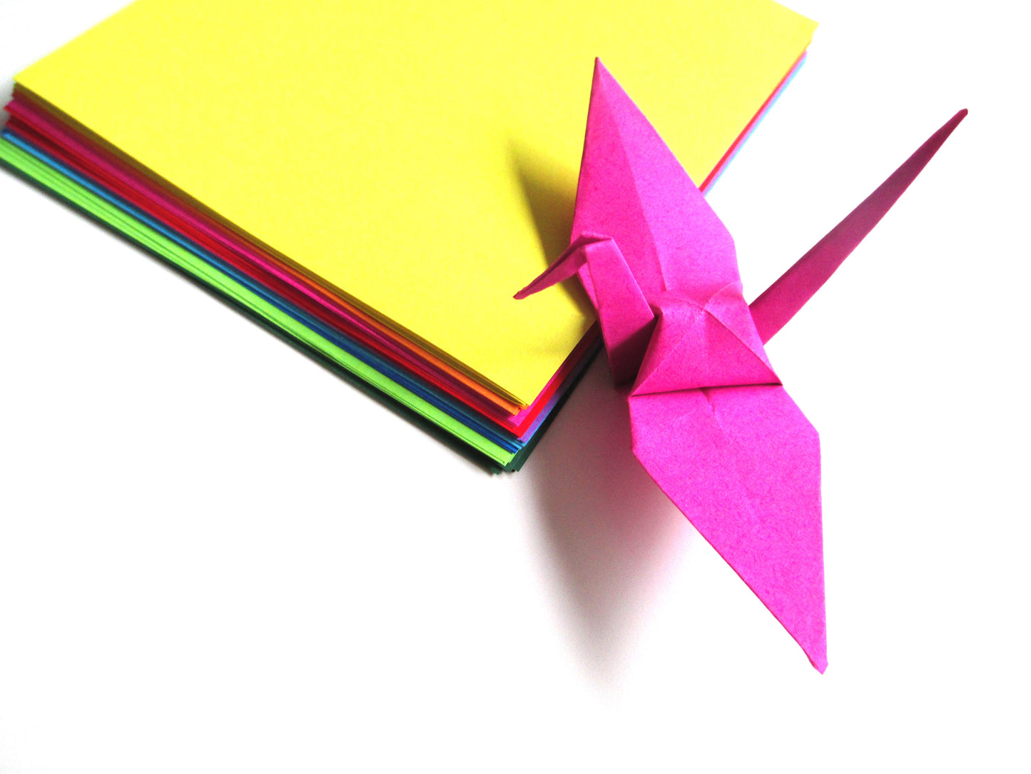 The Origami Cranes in Mixed Colors