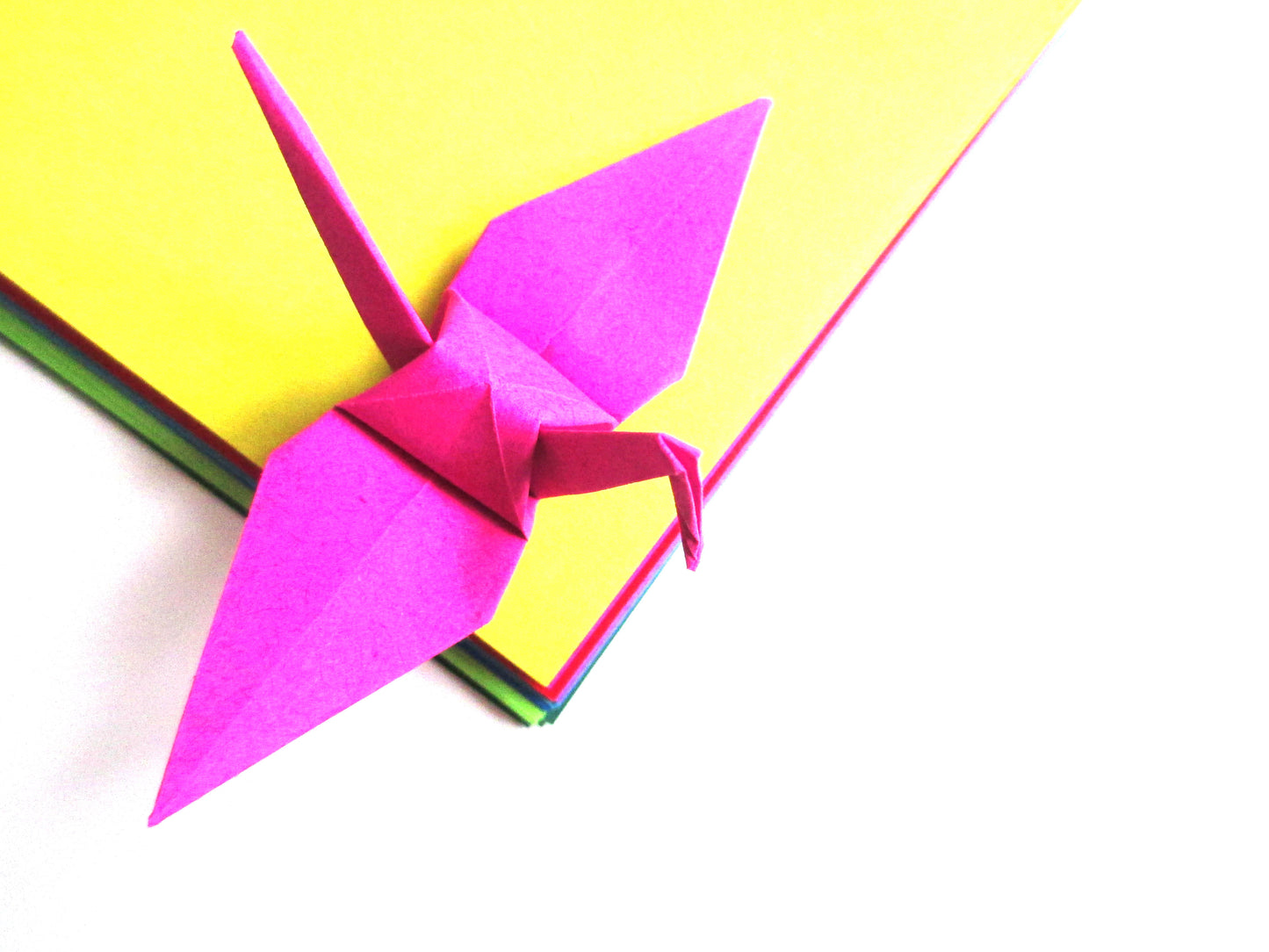 The Origami Cranes in Mixed Colors