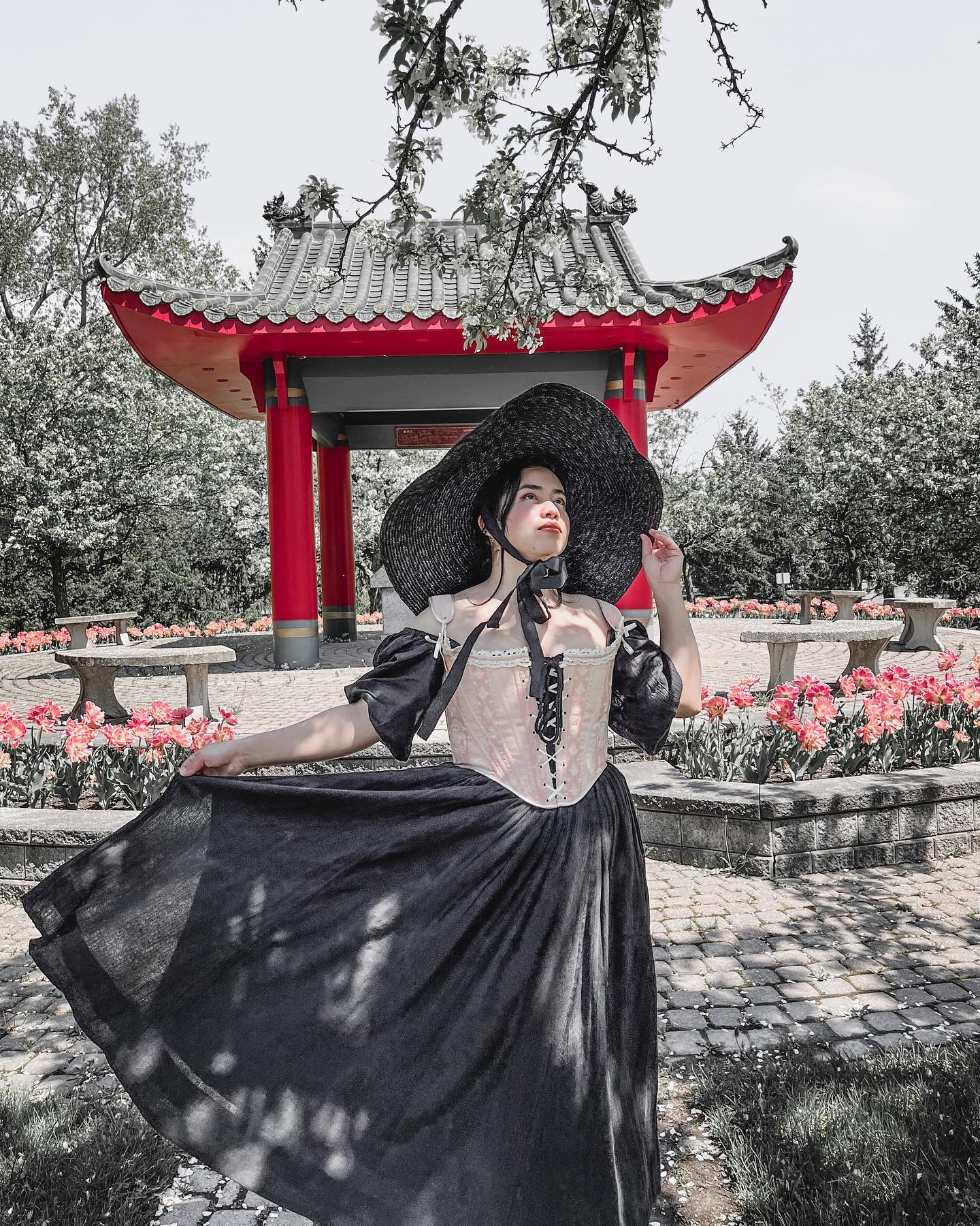 The Black Maya Straw Hat