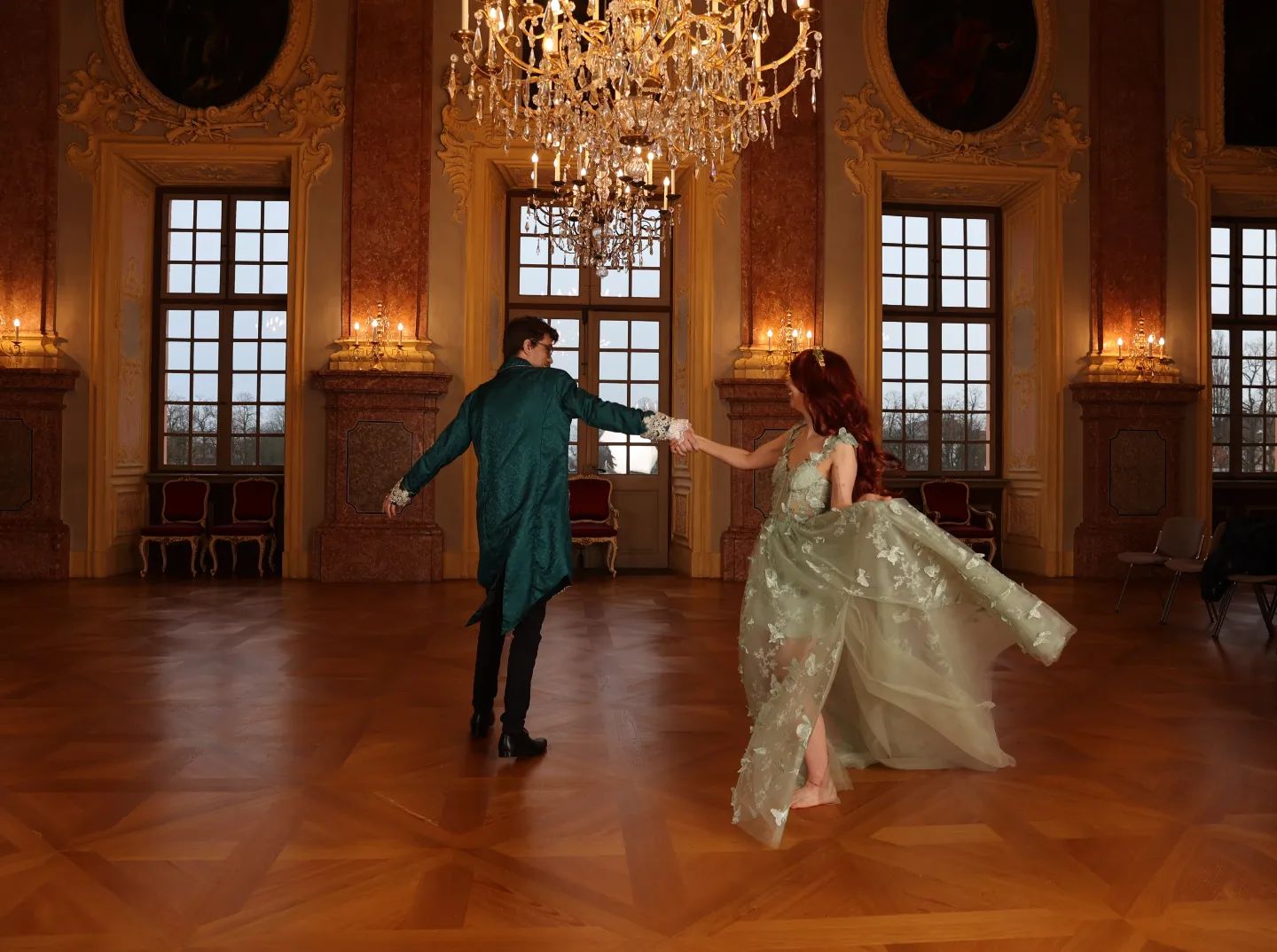 The Celestine Gown In Light Green