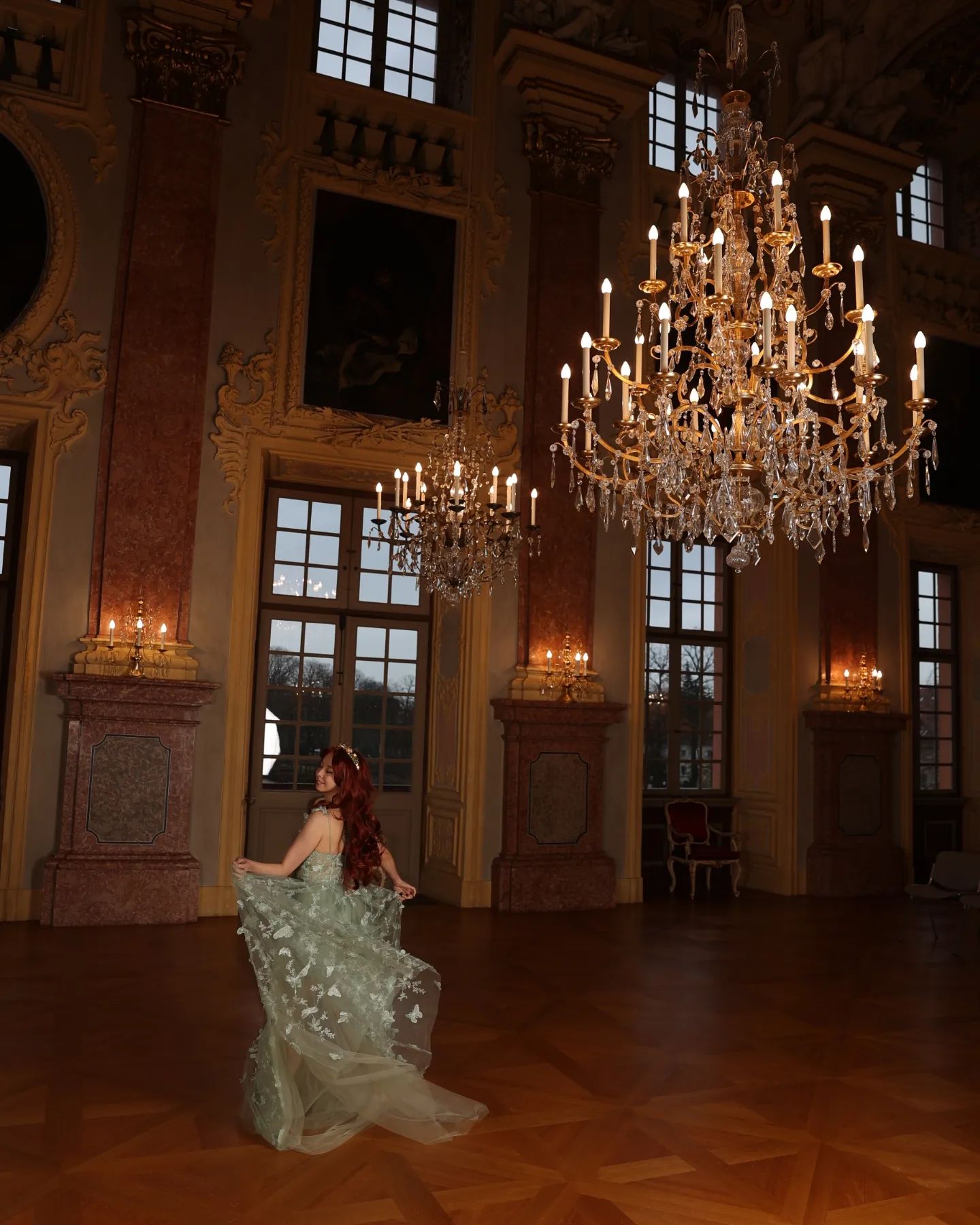 The Celestine Gown In Light Green