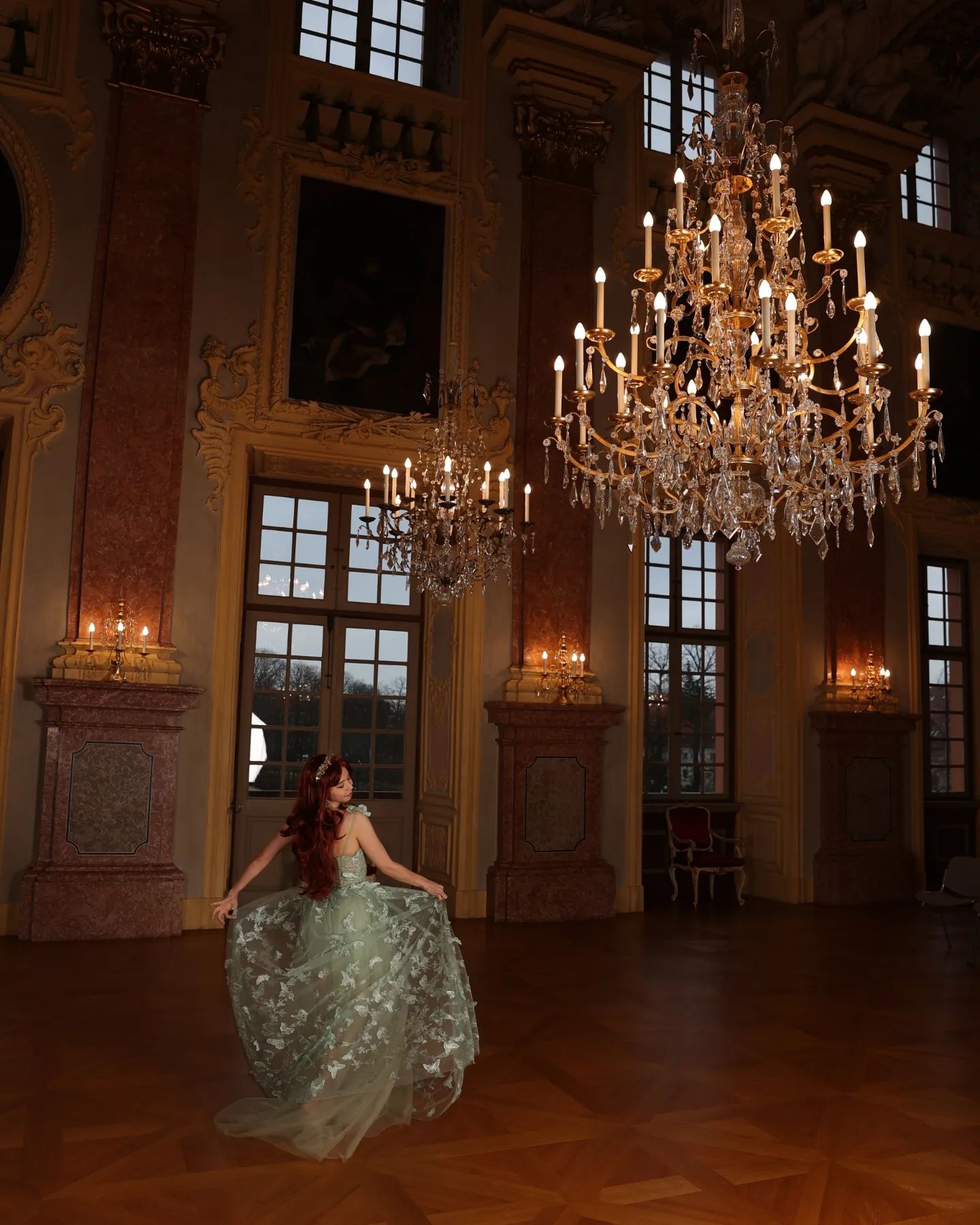 The Celestine Gown In Light Green