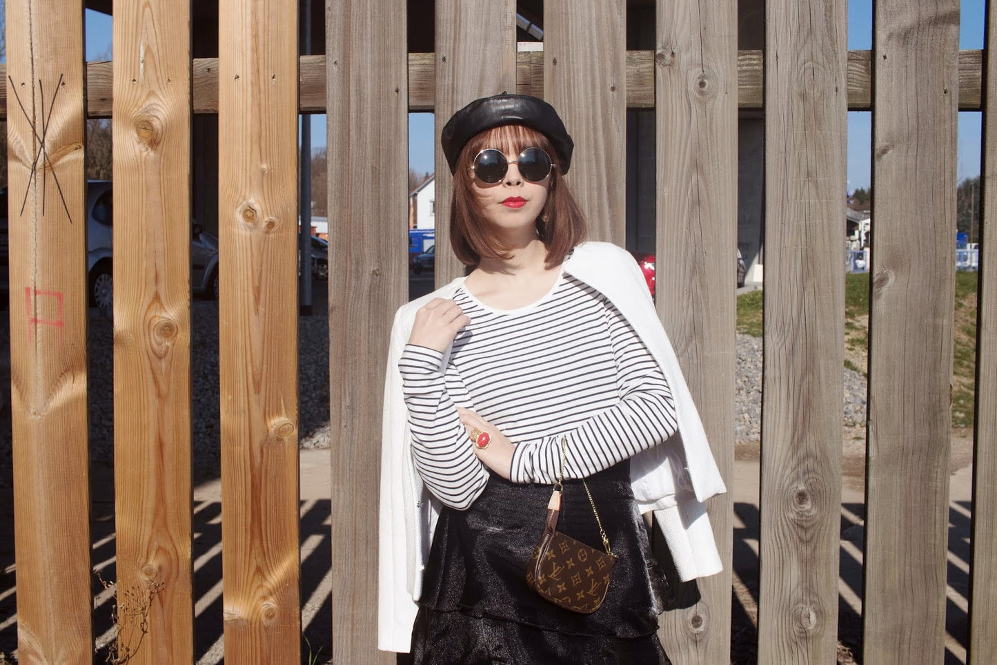 The Blogueuse de Mode Vegan Leather Beret