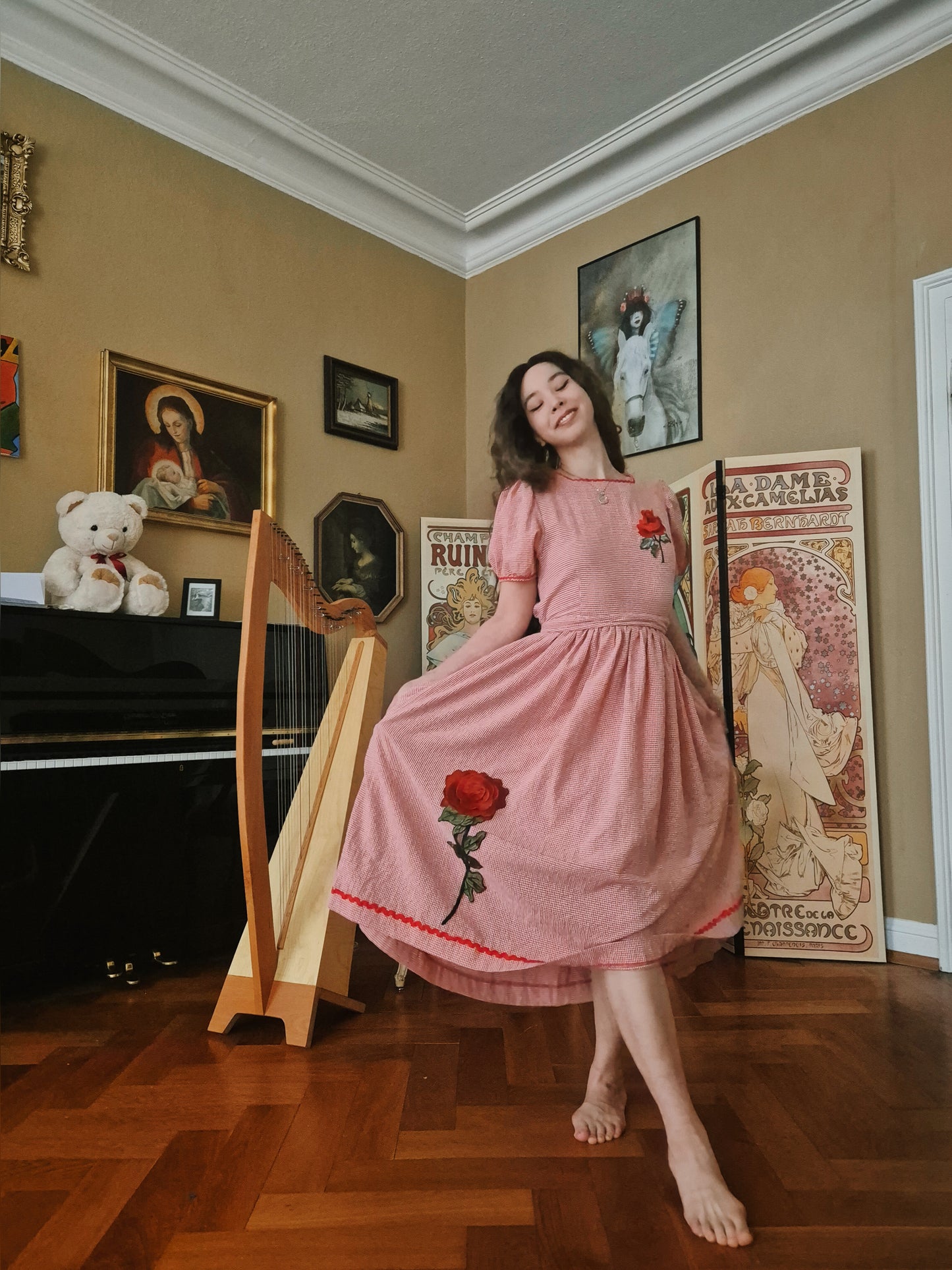 The Sweet Rose Picnic Dress