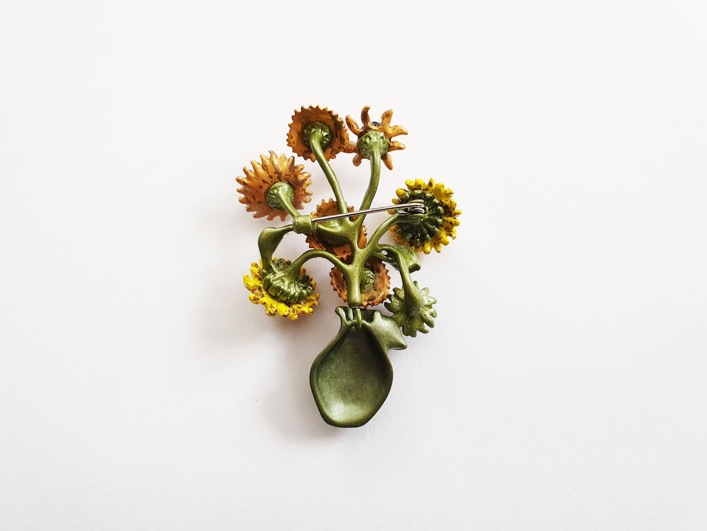 The Van Gogh Sunflower Brooch