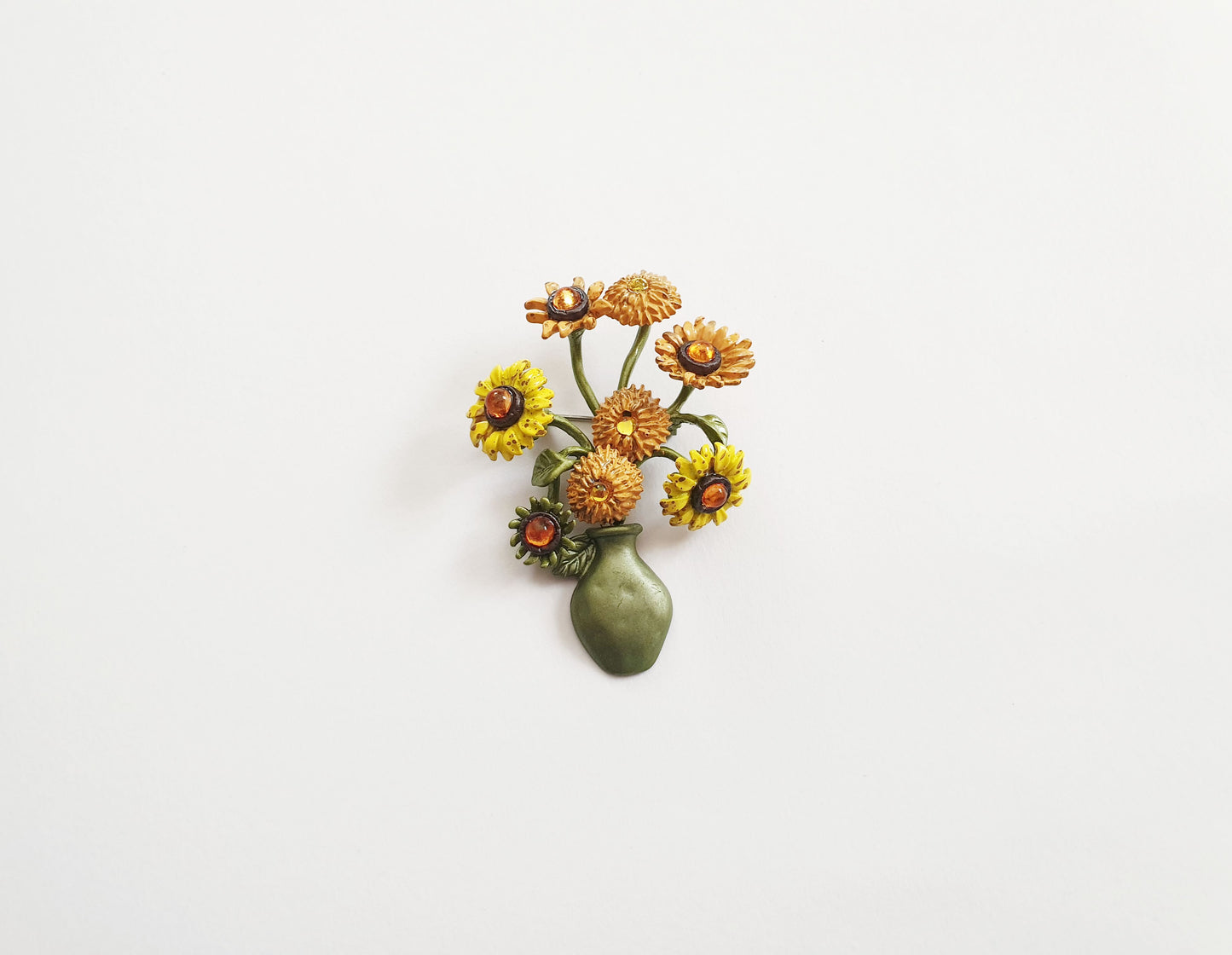 The Van Gogh Sunflower Brooch