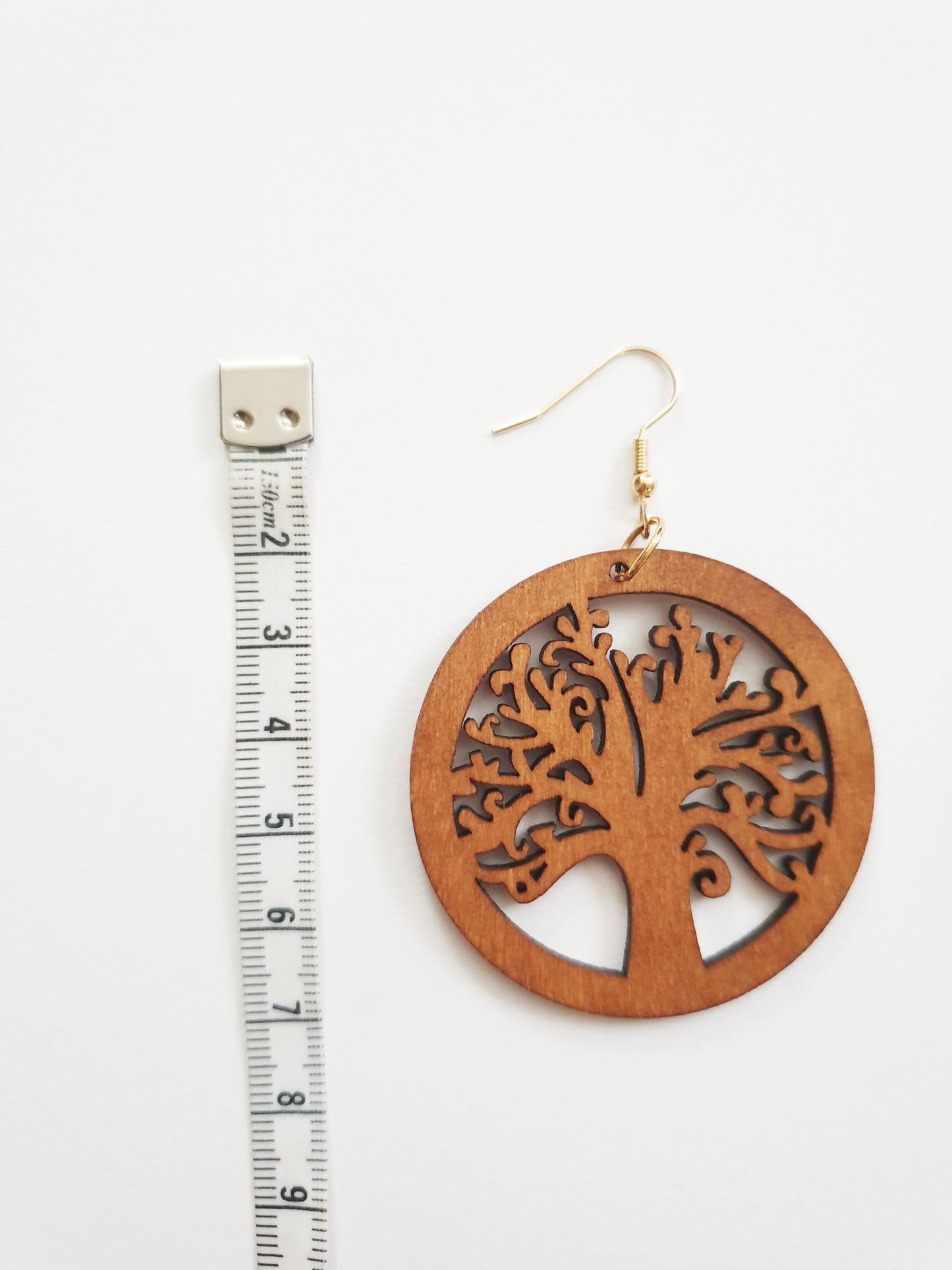 The Wooden Tree of Life Earrings