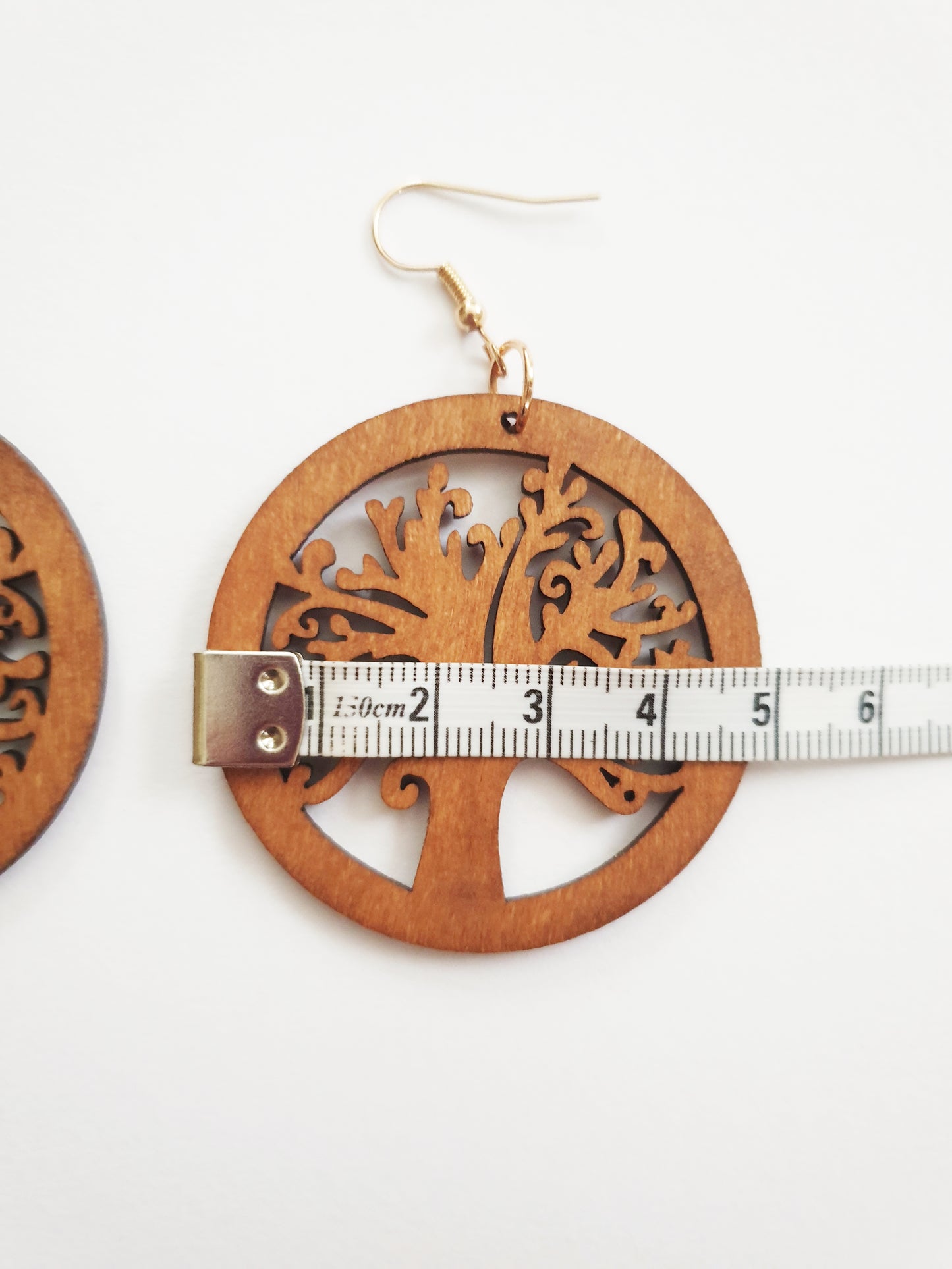 The Wooden Tree of Life Earrings