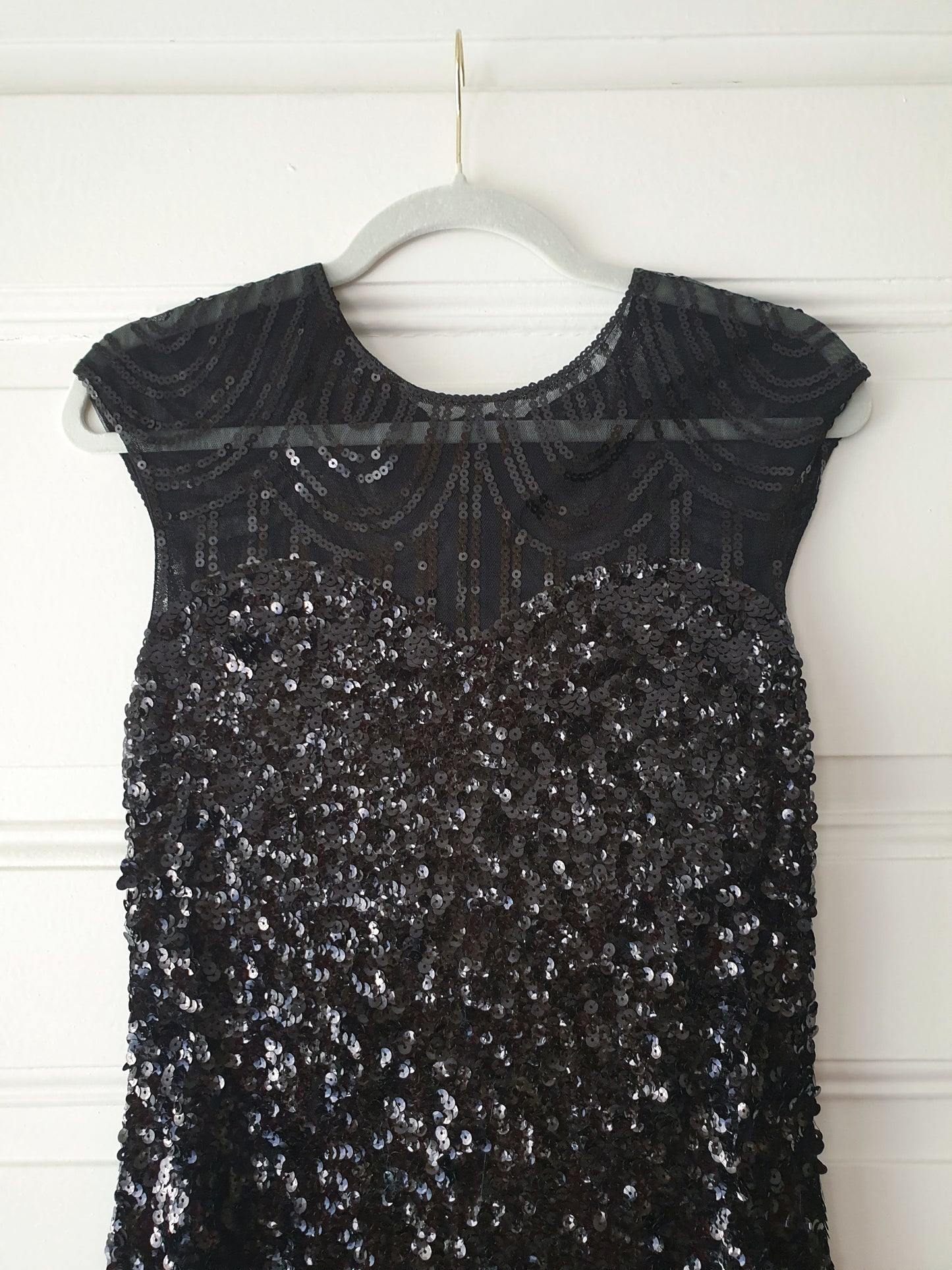 The 20s Flapper Girl Dress in Black