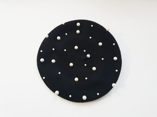 The La Perle Beret - Black