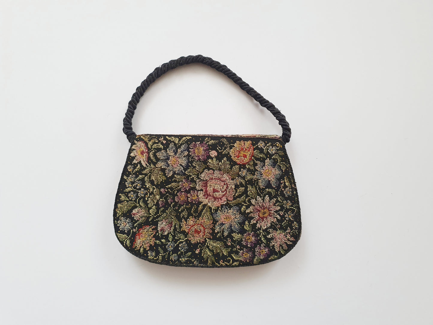 Antique Needlepoint Handbag "Petit Point" from the 1920s