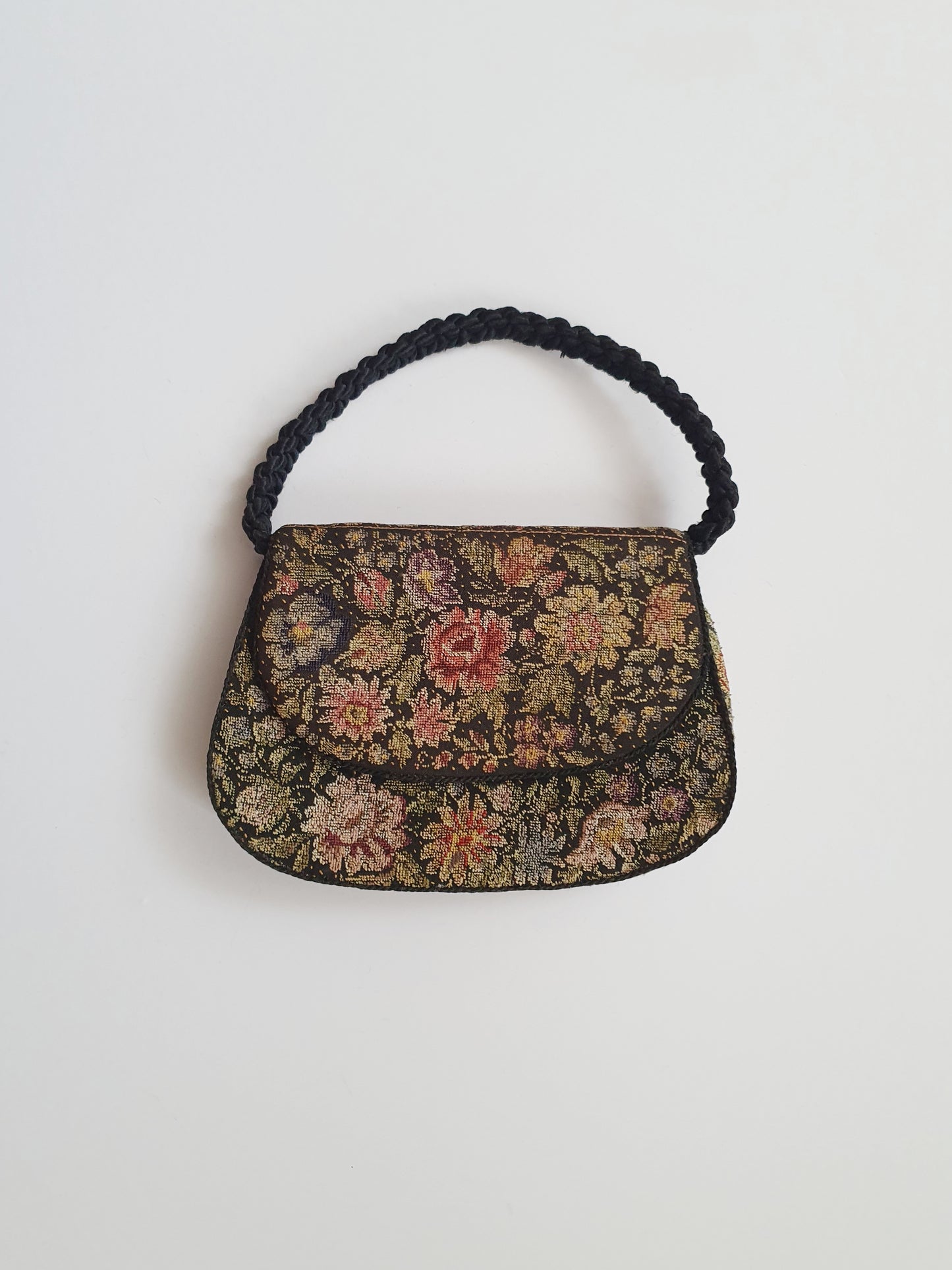 Antique Needlepoint Handbag "Petit Point" from the 1920s