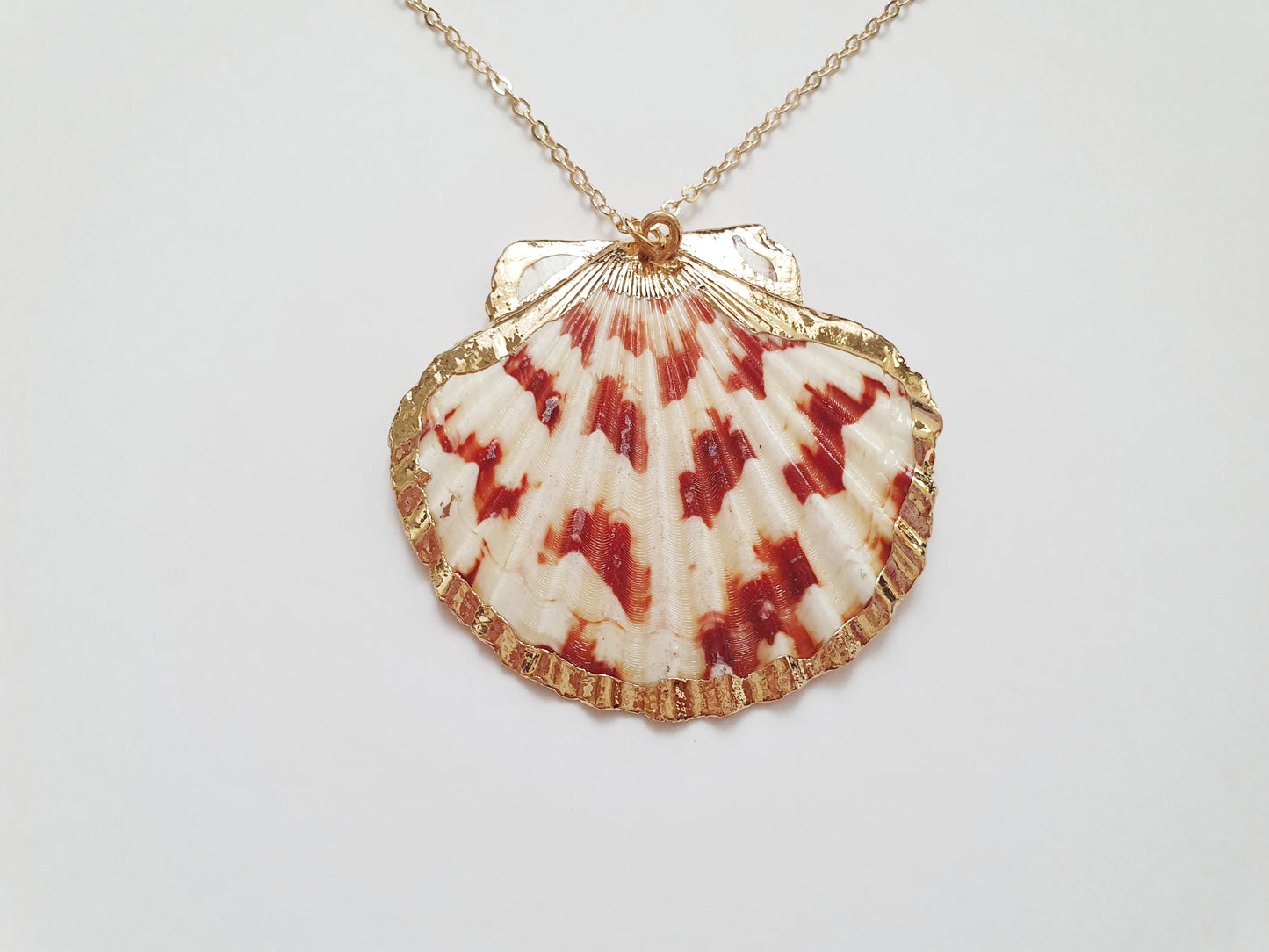 The Red And Cream Mermaid Treasure Necklace