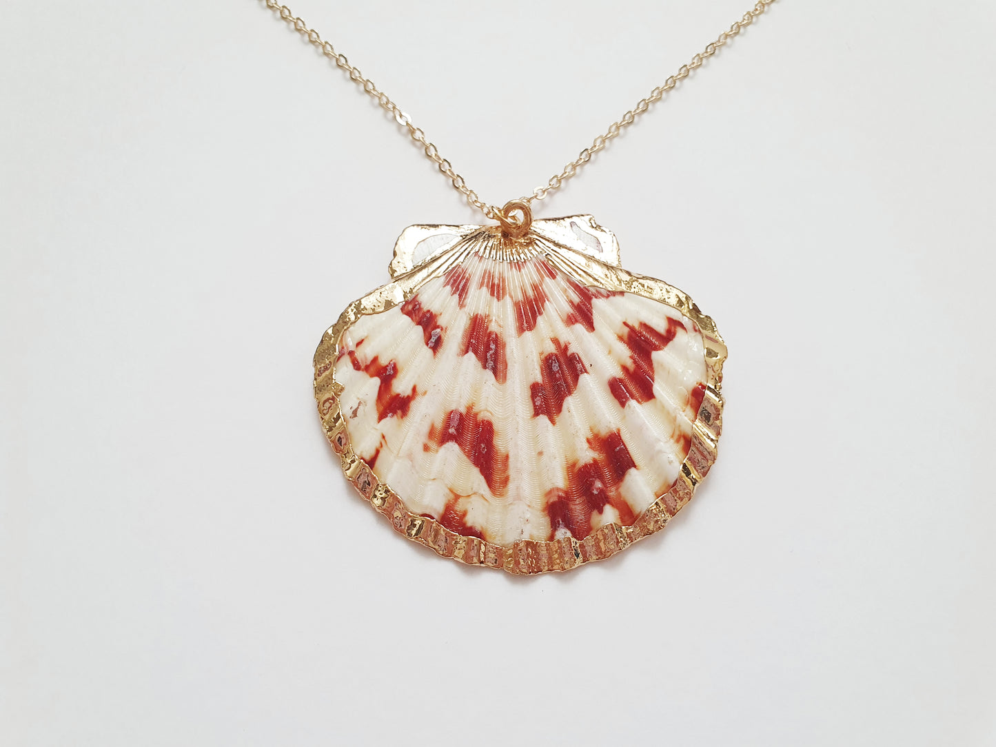 The Red And Cream Mermaid Treasure Necklace