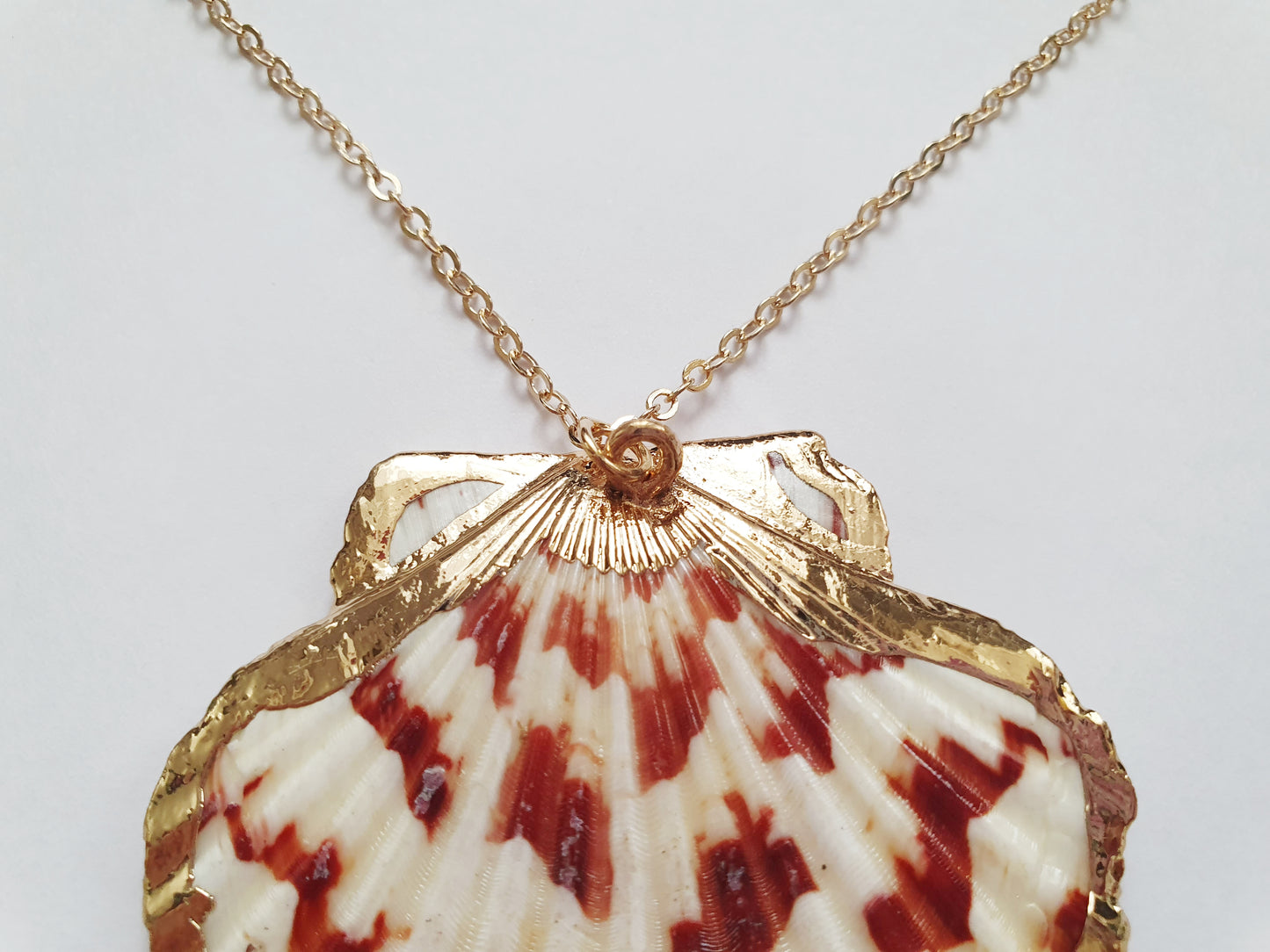 The Red And Cream Mermaid Treasure Necklace