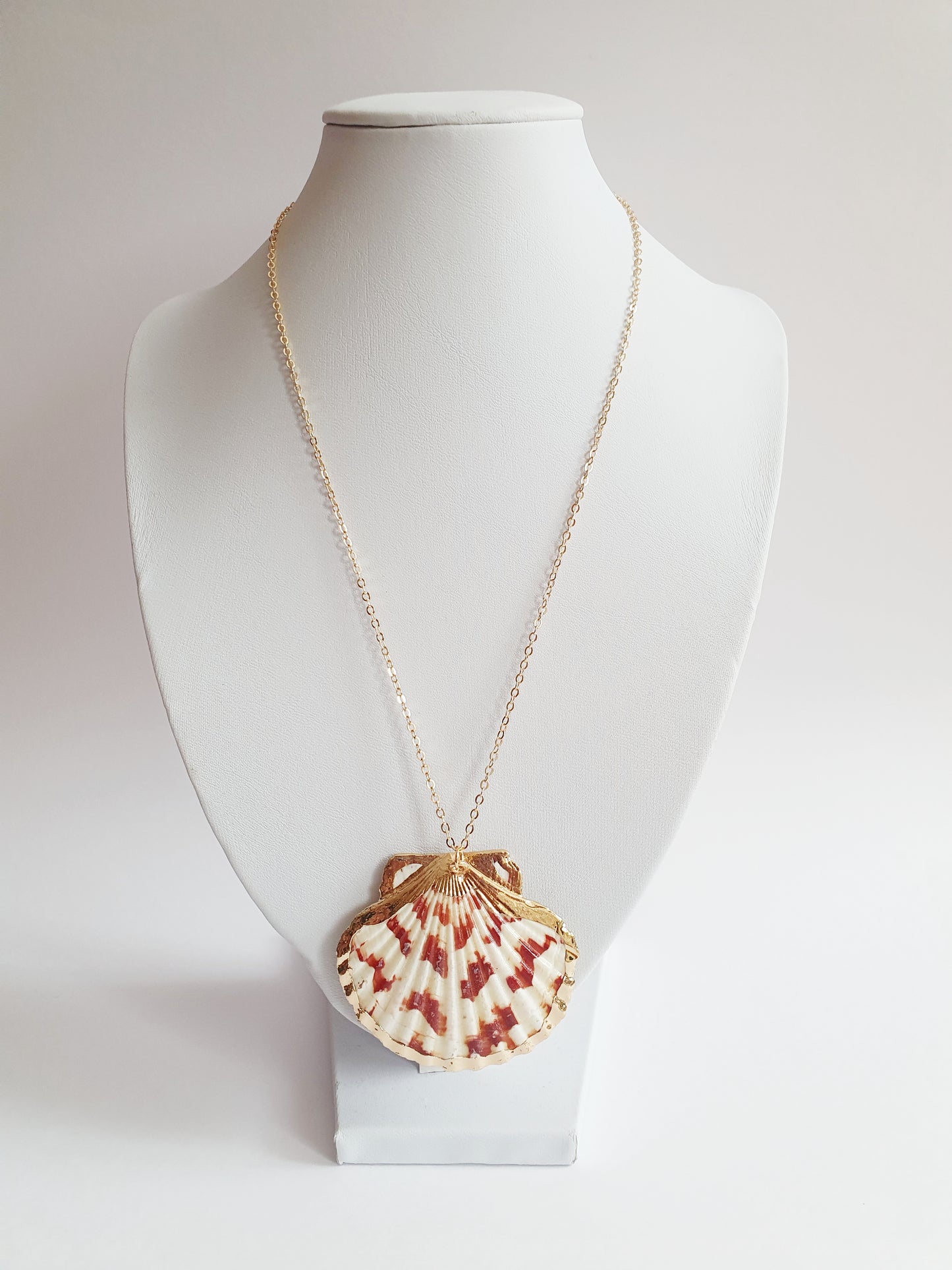 The Red And Cream Mermaid Treasure Necklace