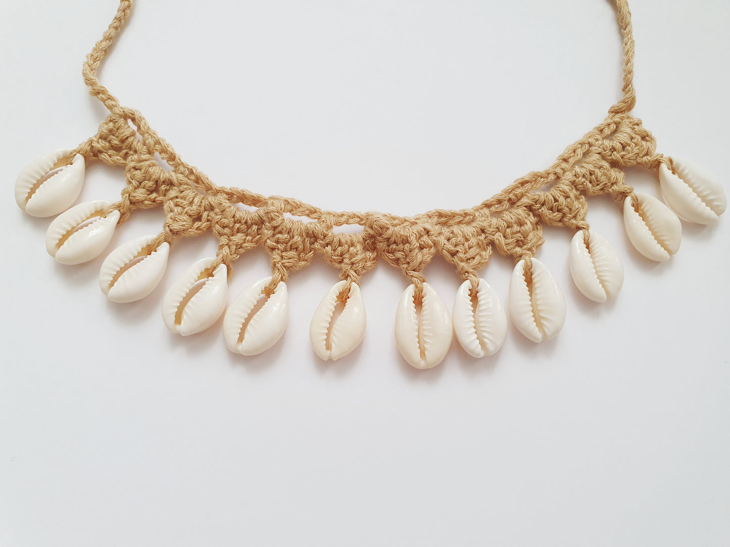 The Crocheted Mermaid Treasure Shell Necklace