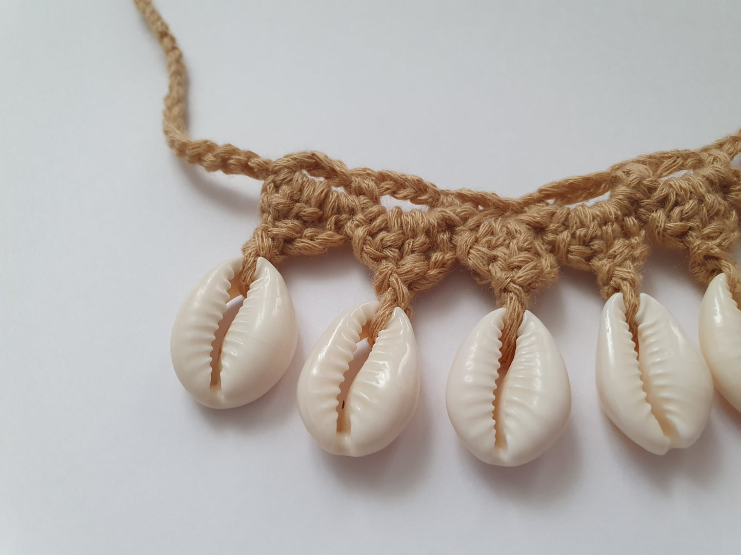 The Crocheted Mermaid Treasure Shell Necklace