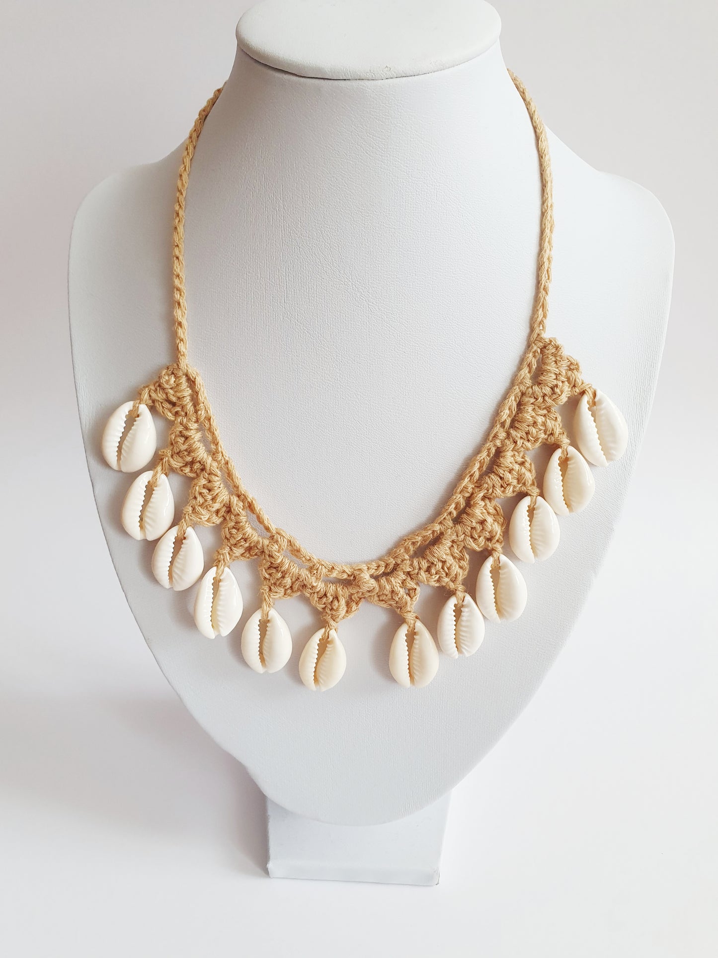 The Crocheted Mermaid Treasure Shell Necklace