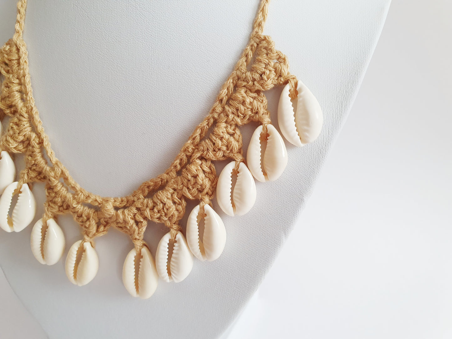 The Crocheted Mermaid Treasure Shell Necklace