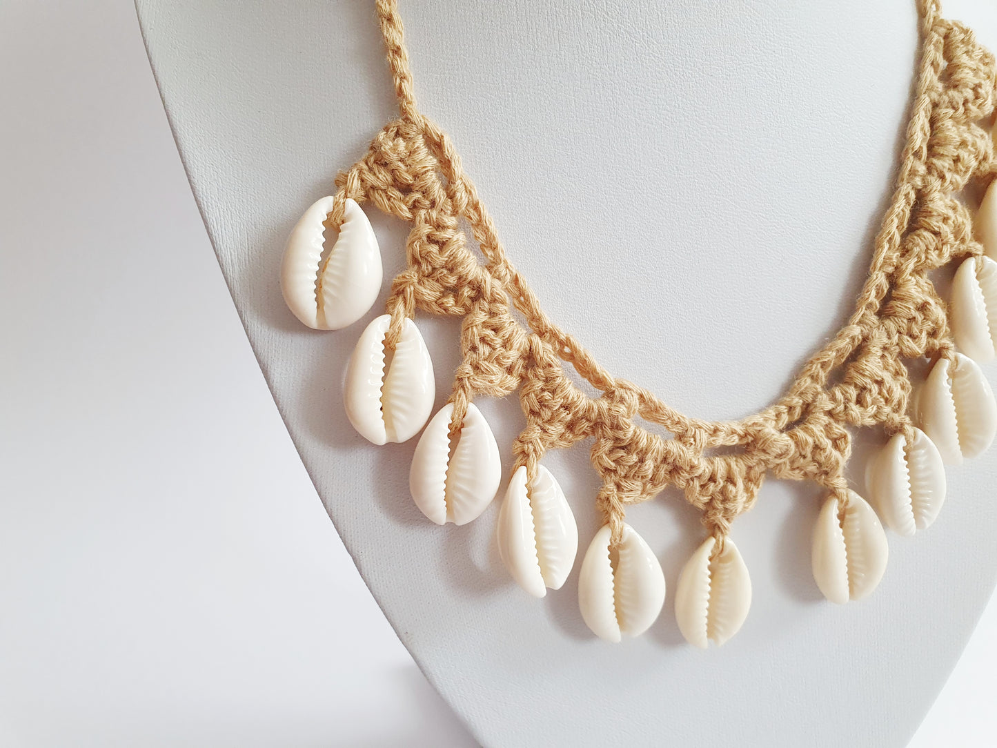 The Crocheted Mermaid Treasure Shell Necklace