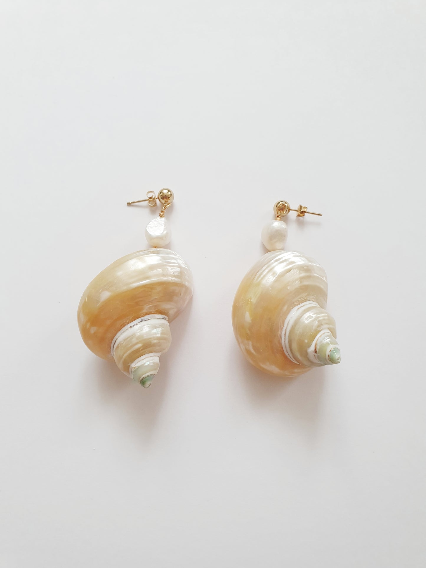 The Cream White Mermaid Treasure Earrings