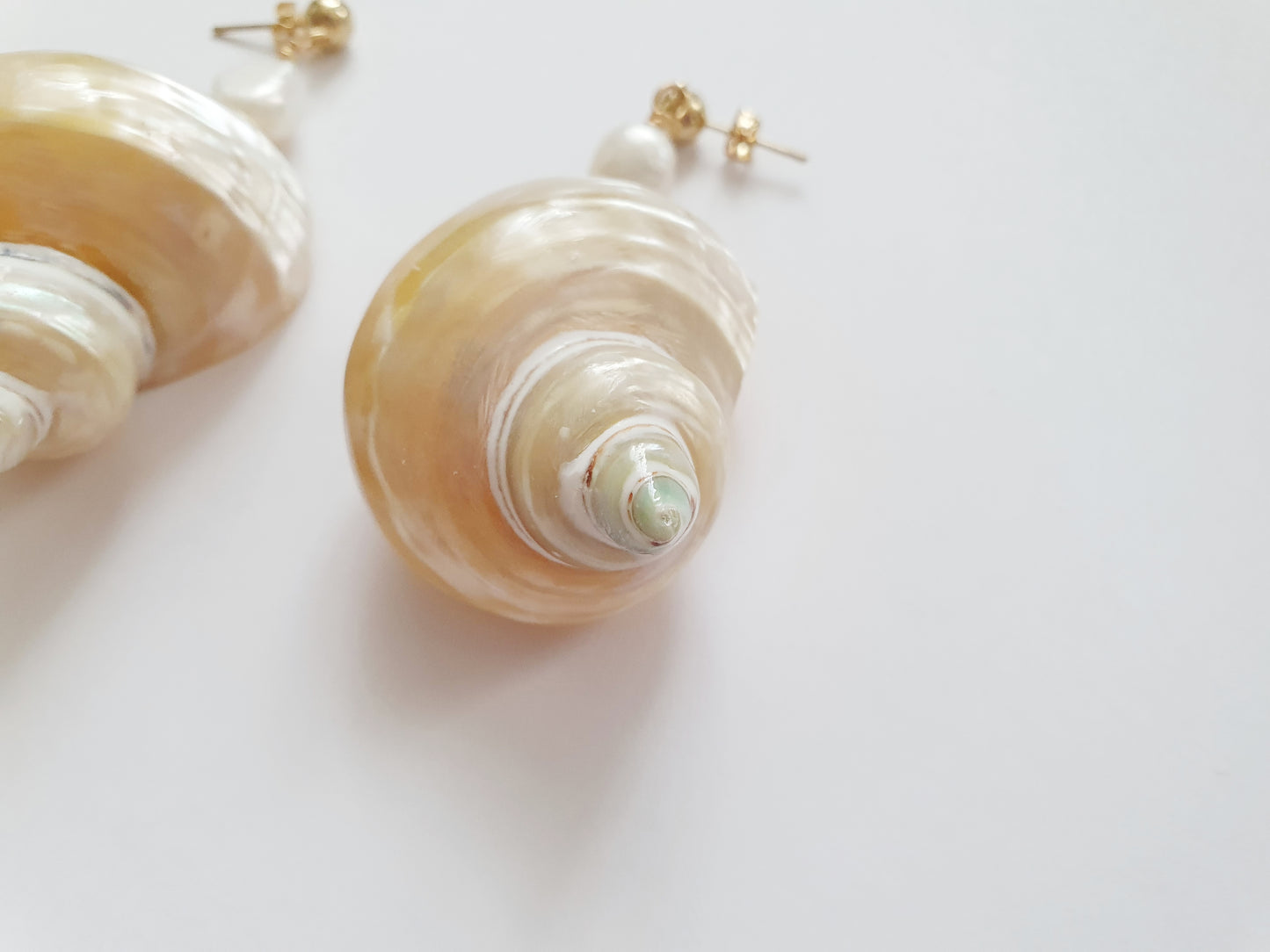 The Cream White Mermaid Treasure Earrings