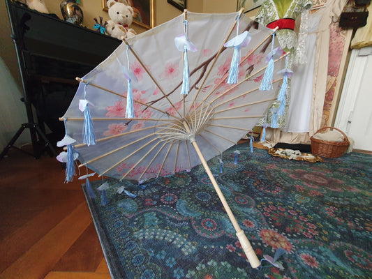 The Blue Hanfu Parasol