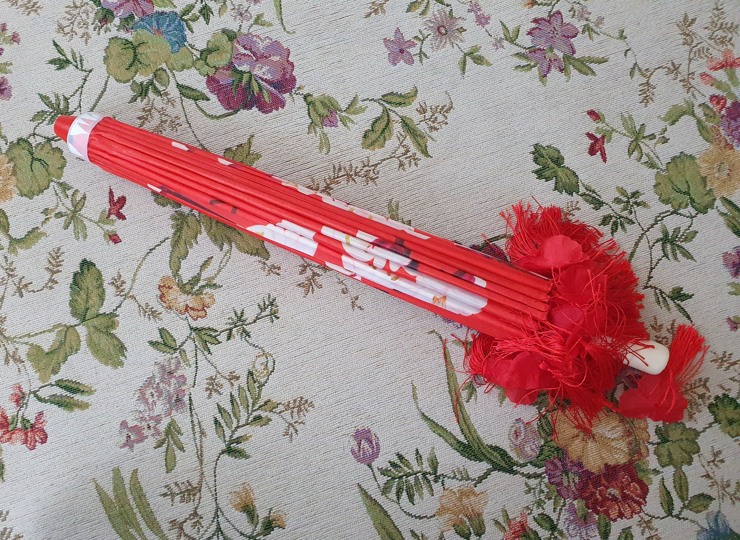 The Red Hanfu Parasol