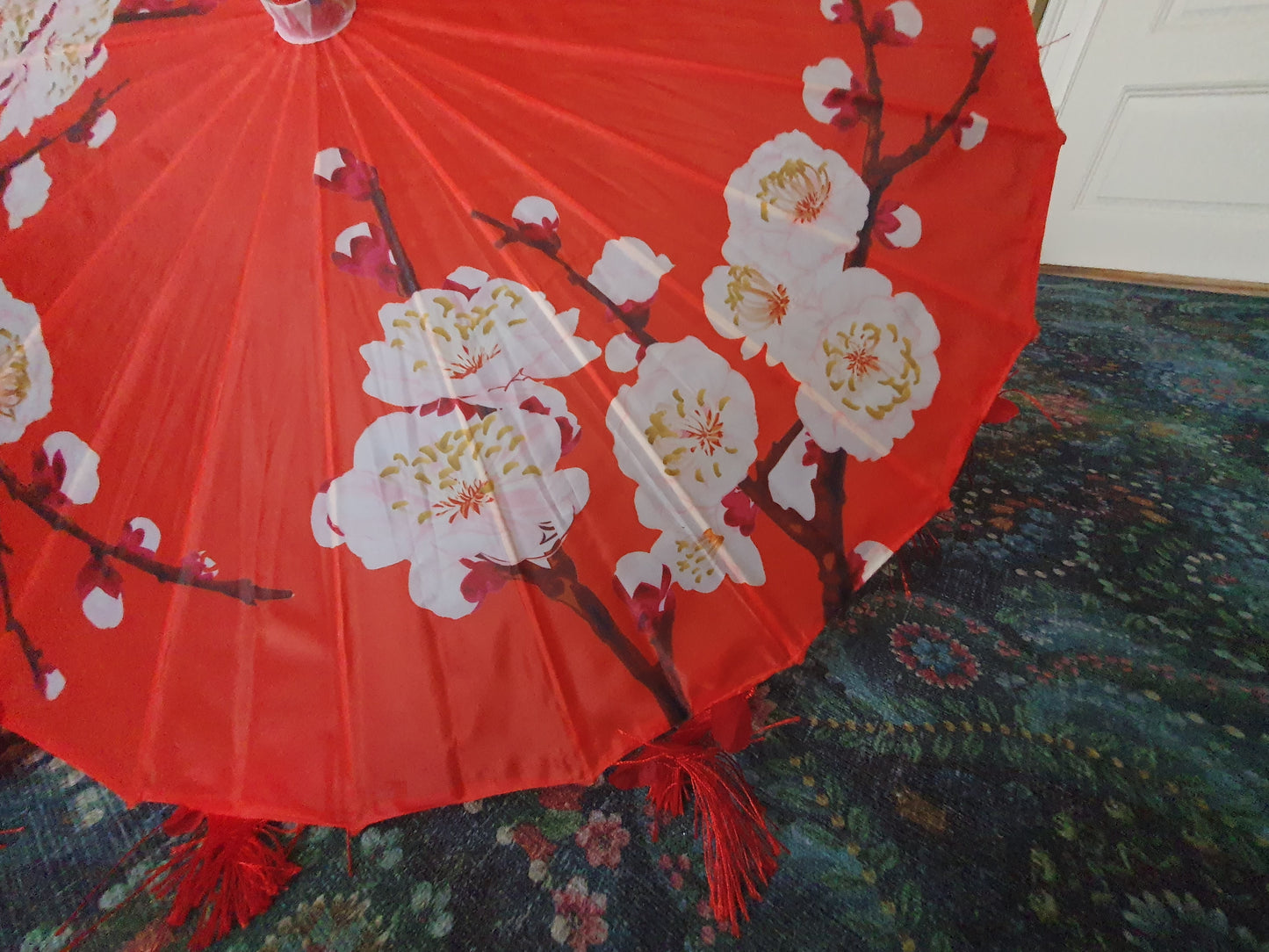 The Red Hanfu Parasol