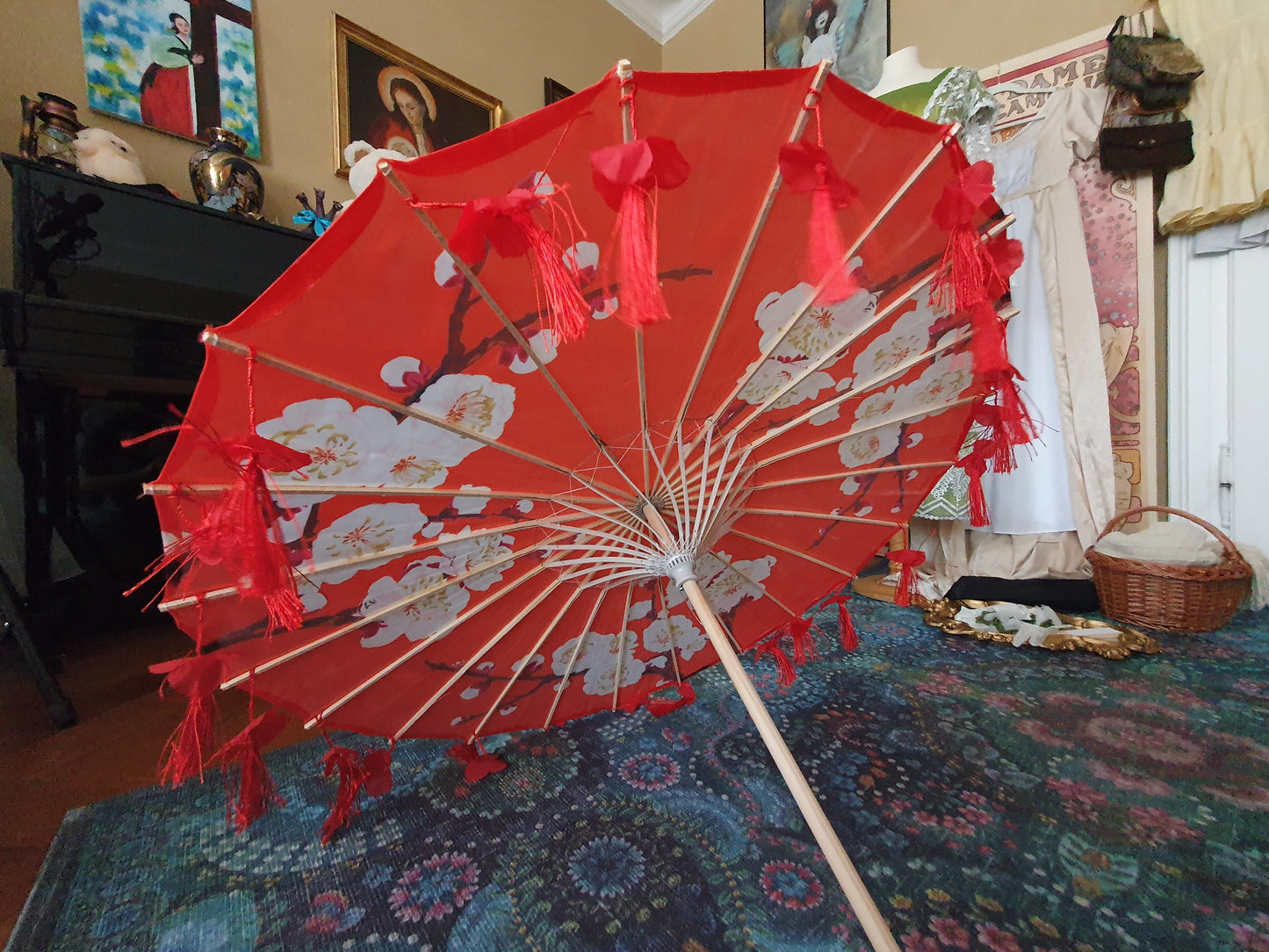 The Red Hanfu Parasol