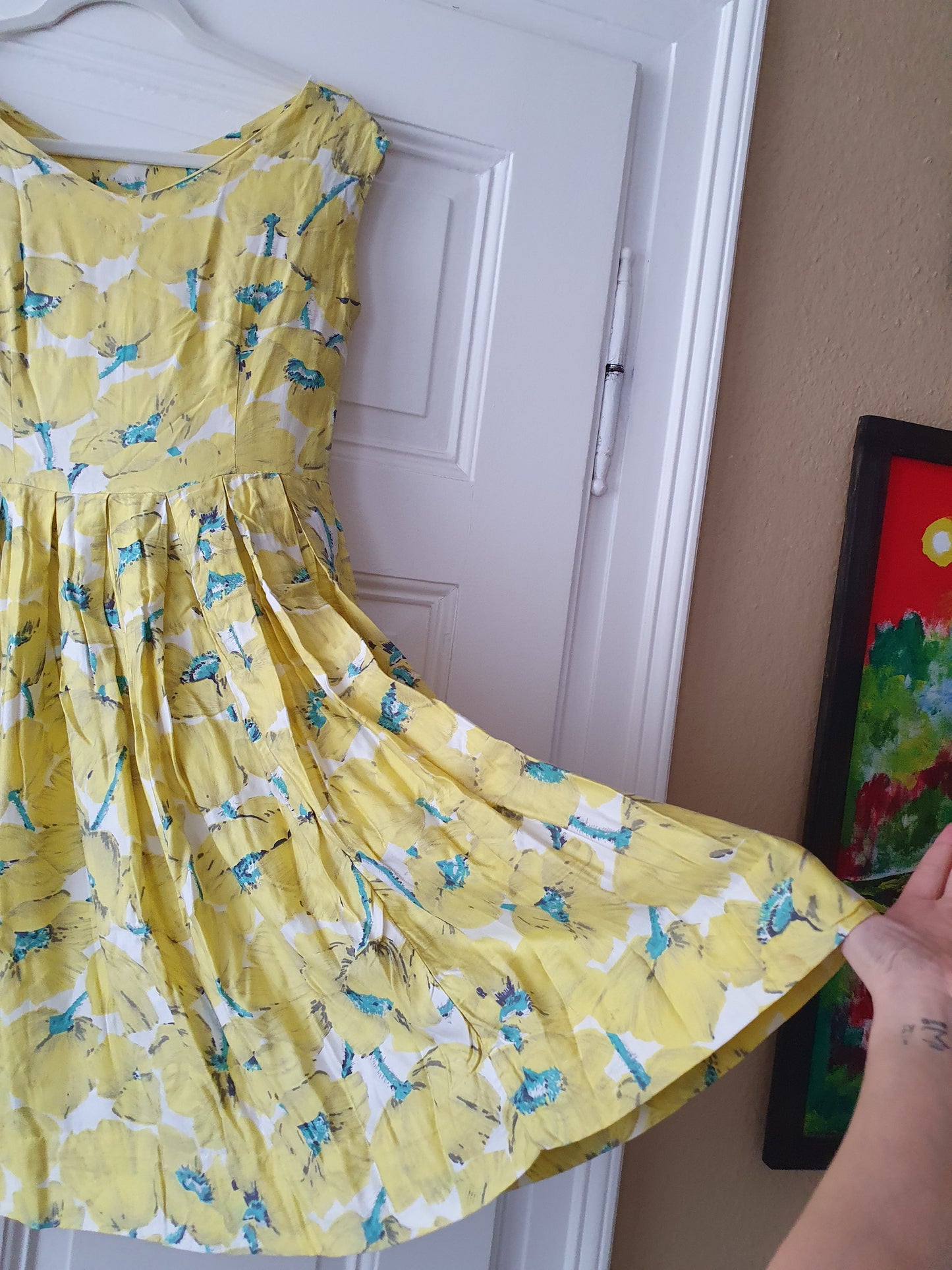 Authentic Vintage 1950s Cocktail Dress in Size S/M