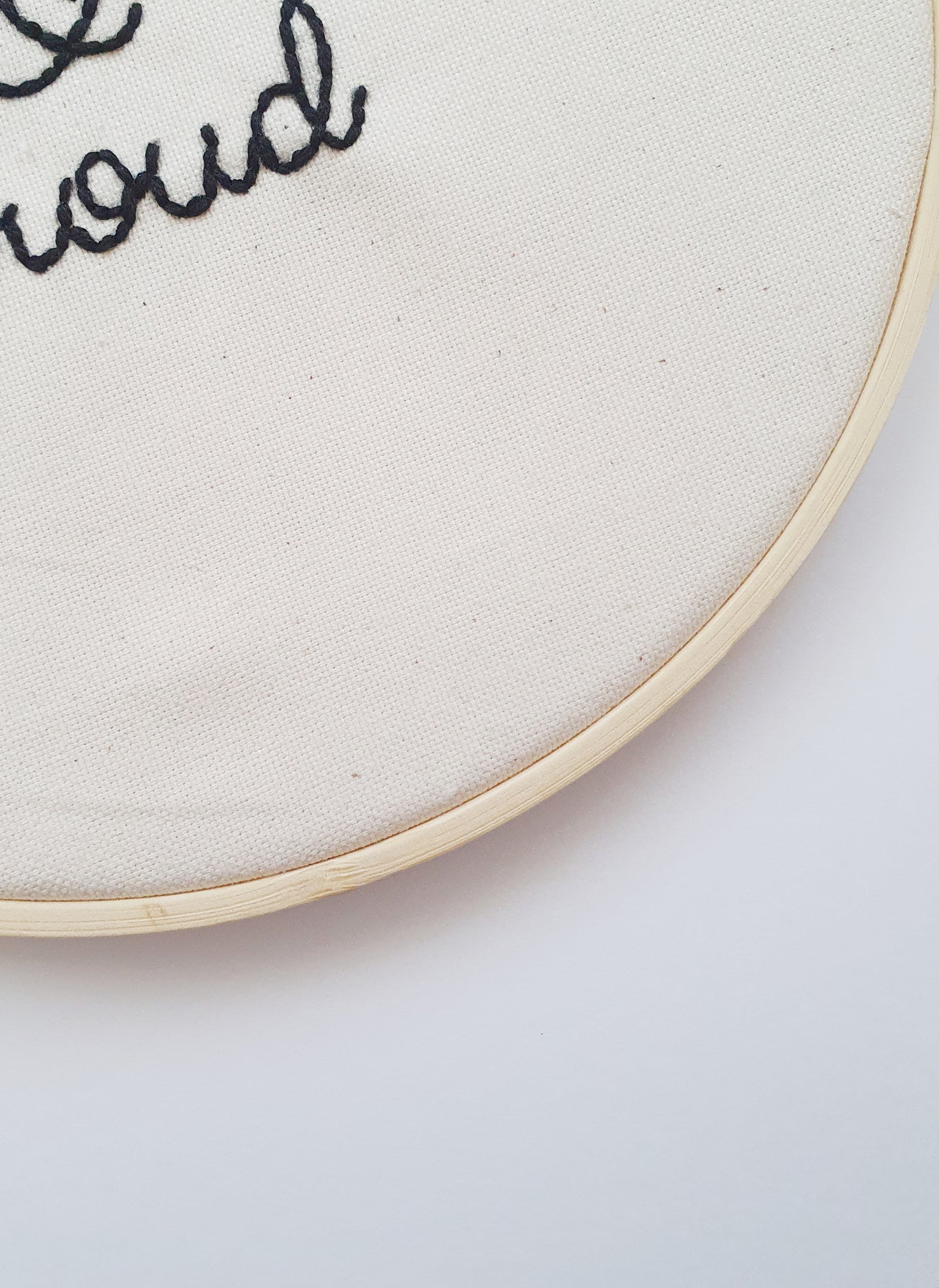 The Autistic & Proud Embroidery Hoop