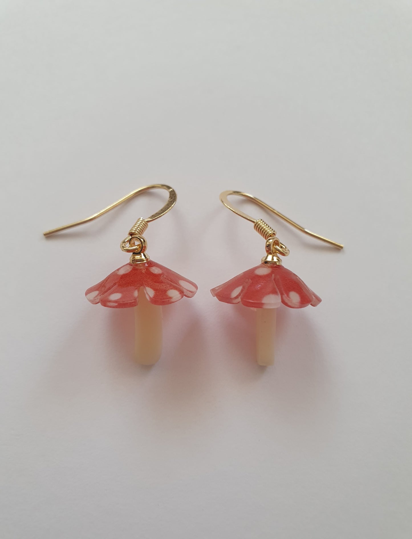 The Golden Amanita Muscaria Earrings