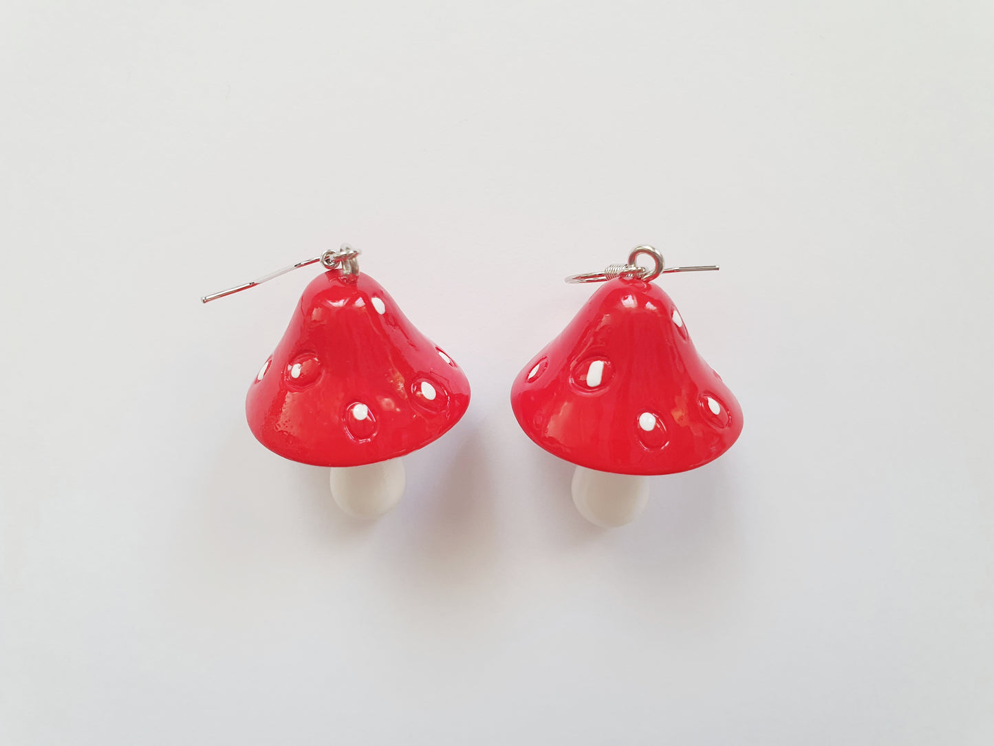 The Silver Amanita Muscaria Earrings