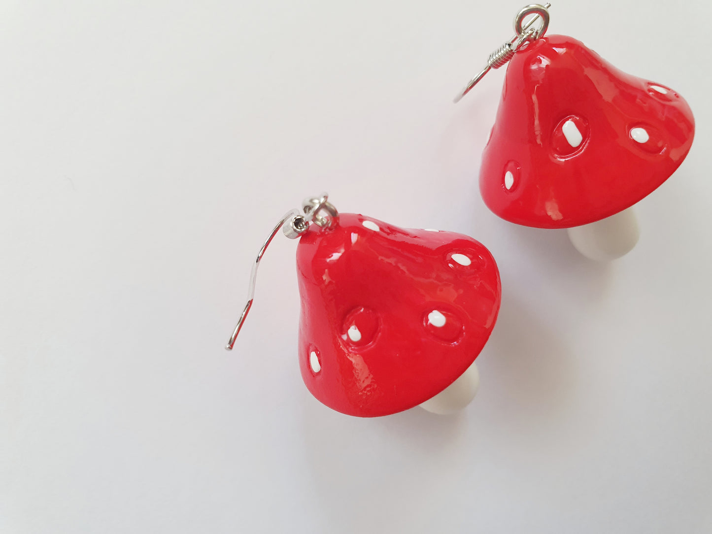 The Silver Amanita Muscaria Earrings