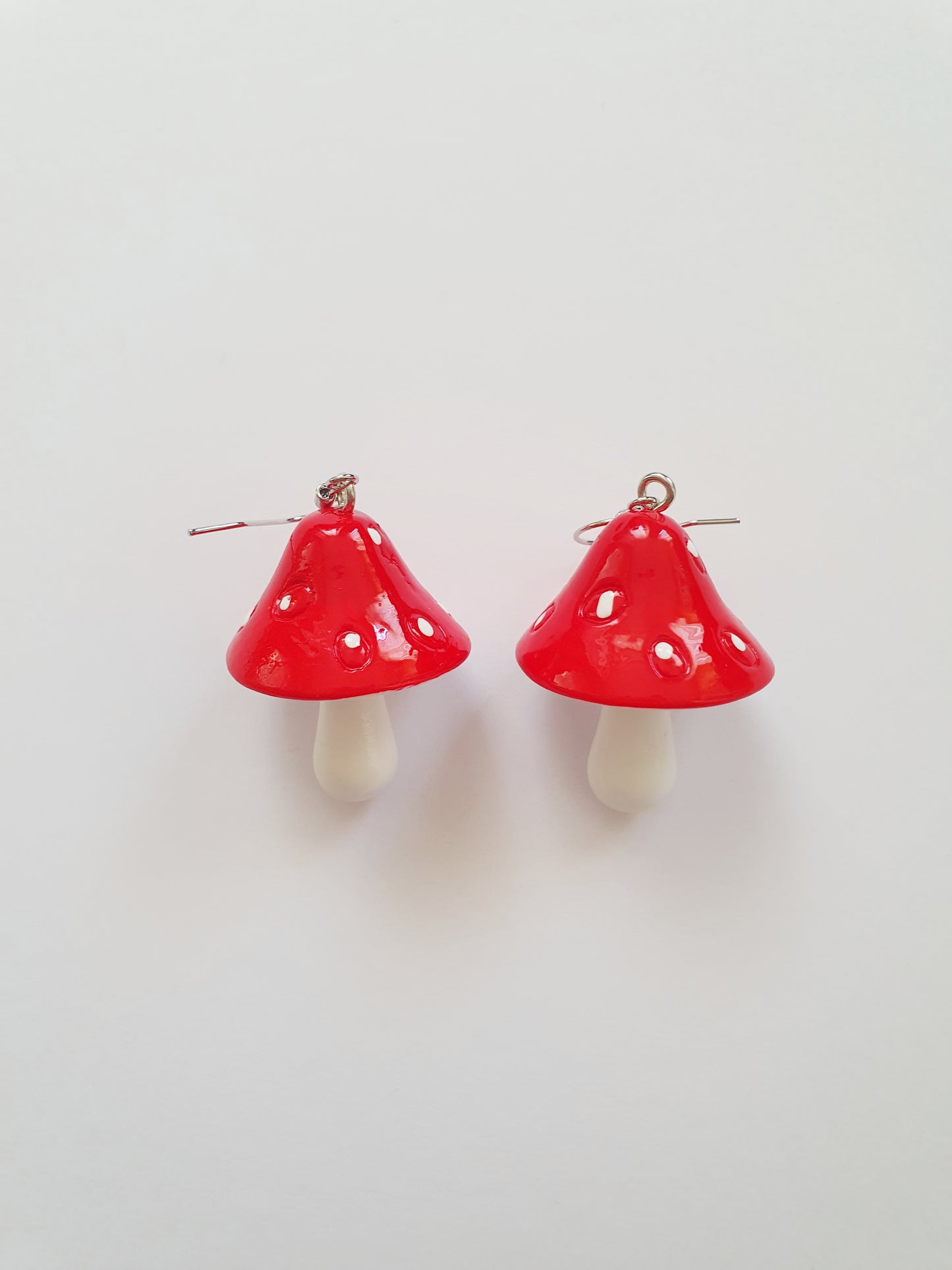 The Silver Amanita Muscaria Earrings