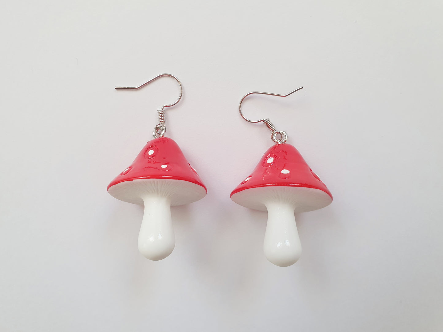 The Silver Amanita Muscaria Earrings